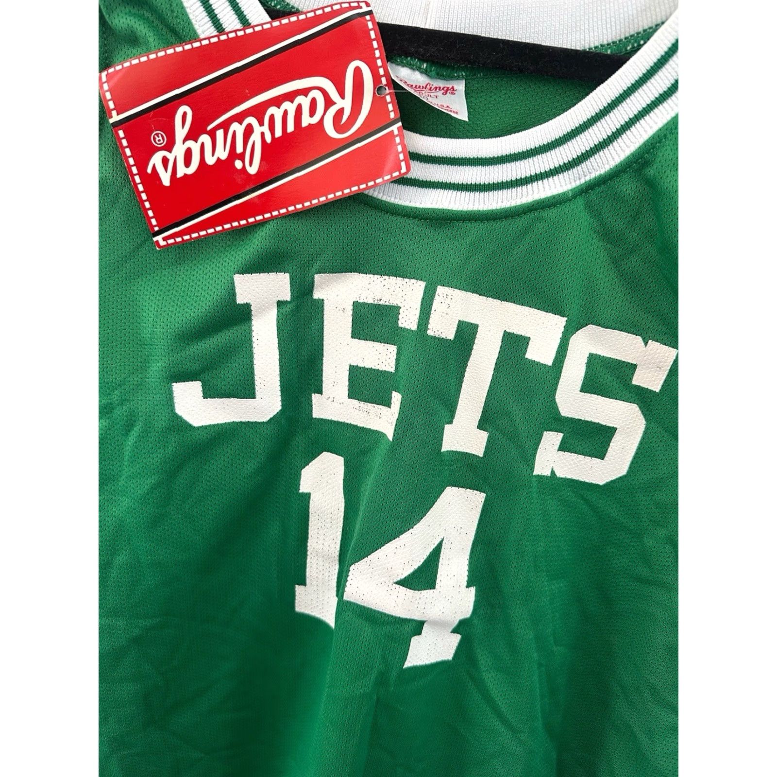 Vintage VINTAGE Rawlings Jersey Women's Basketball Tank L Green 90s 40" Large Deadstock NWT USA Jets Graphic Size L / US 10 / IT 46 - 3 Thumbnail