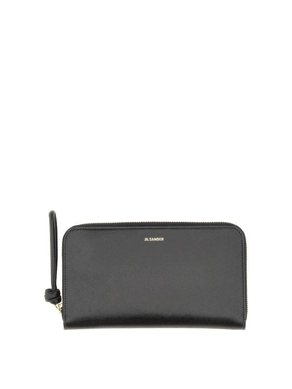 Jil Sander o1loc1c0426 Size:OS/Gipped Wallet in Black Size ONE SIZE - 1 Thumbnail