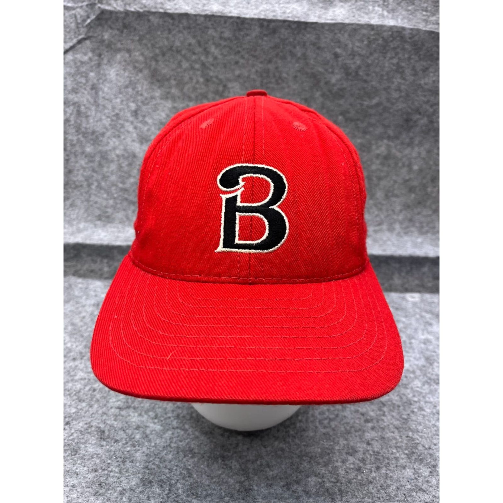 Logo 7 Calhead Hat Cap B Logo Team Hat Cap Fitted Adult Large Red 100% Cotton Twill Embroidered Horse Baseball Cap Mens Size ONE SIZE - 2 Thumbnail