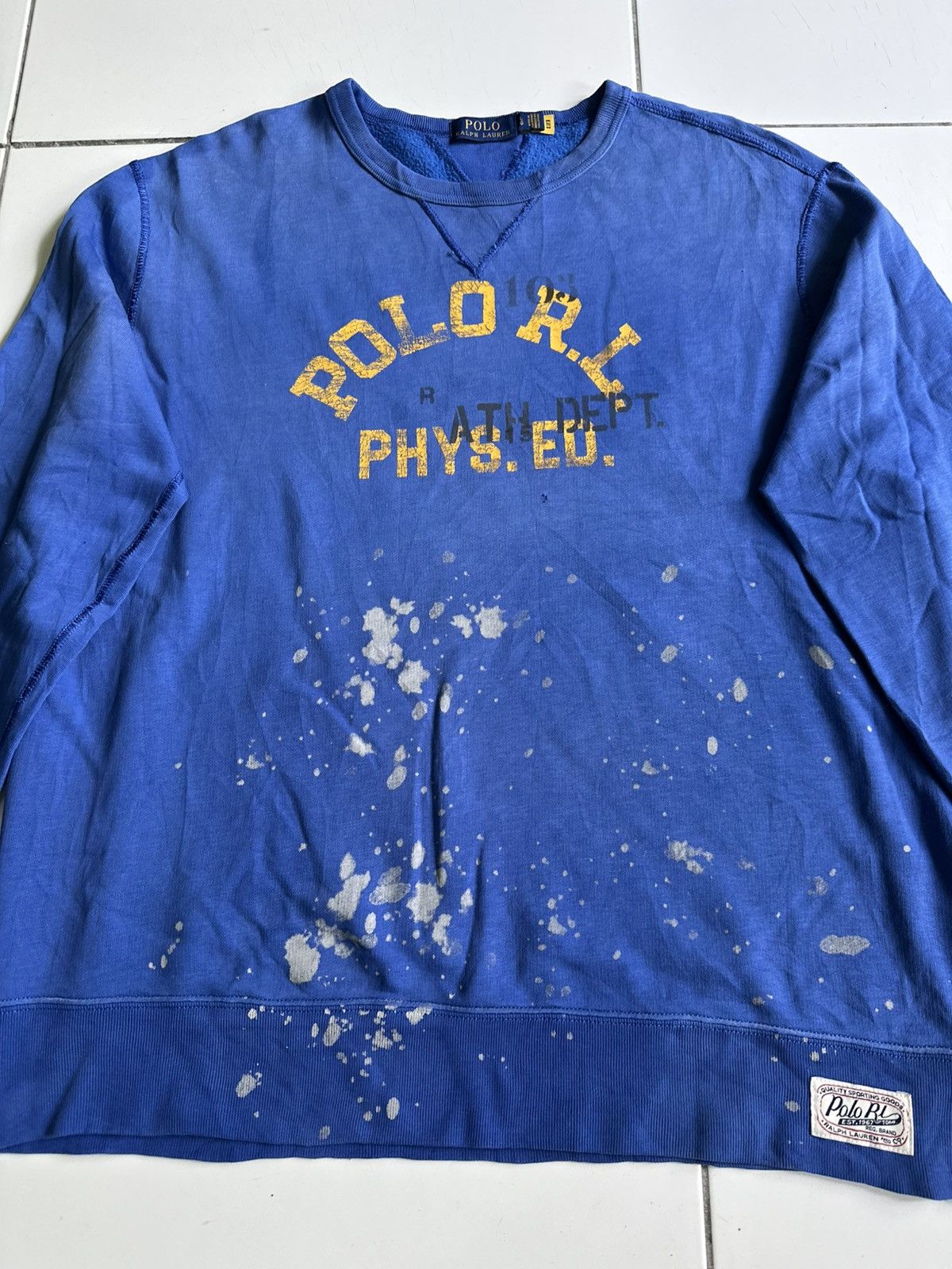Polo Ralph Lauren Royal blue Graphic Polo PHYS ED PANTS CREWNECK Size US L / EU 52-54 / 3 - 5 Thumbnail