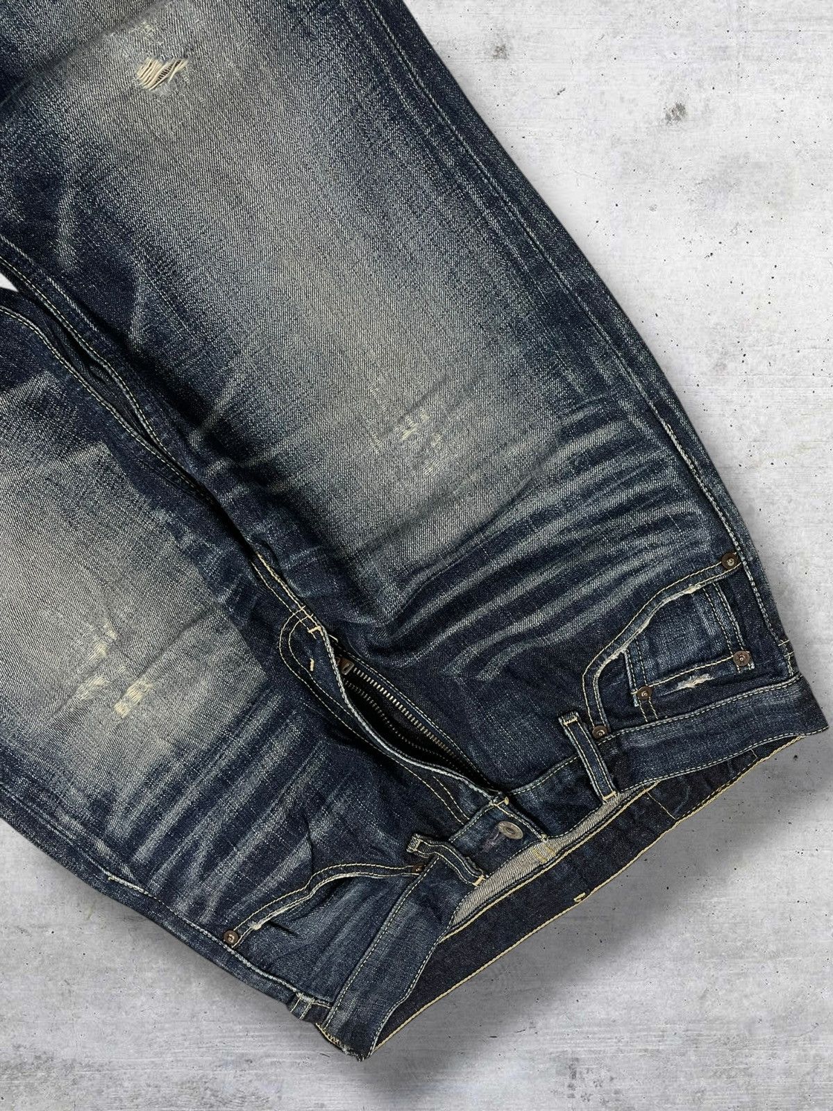 Levi's Vintage Clothing VINTAGE 502 LEVIS USA DESIGNER 90S INDIGO DISTRESSED DENIM Size US 29 - 8 Thumbnail