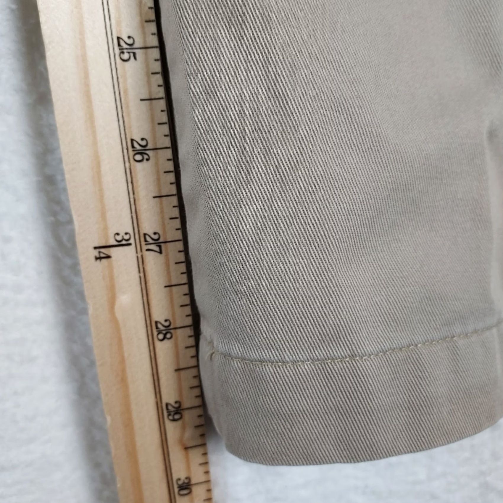 Polo Ralph Lauren Polo Ralph Lauren Mens Chino Pants Khaki 100% Cotton Classic Fit Beige Solid Logo Plain Front Zip Pocket Straight Pant-size 36 Mens Size US M / EU 48-50 / 2 - 6 Thumbnail