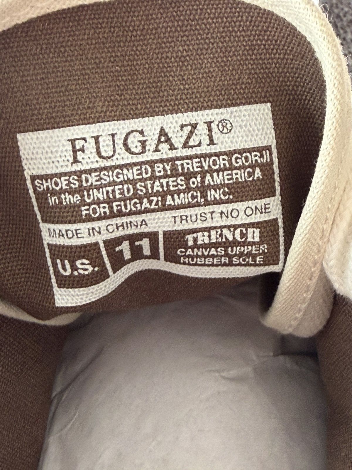 Fugazi Trench High Top Size US 11 / EU 44 - 6 Thumbnail