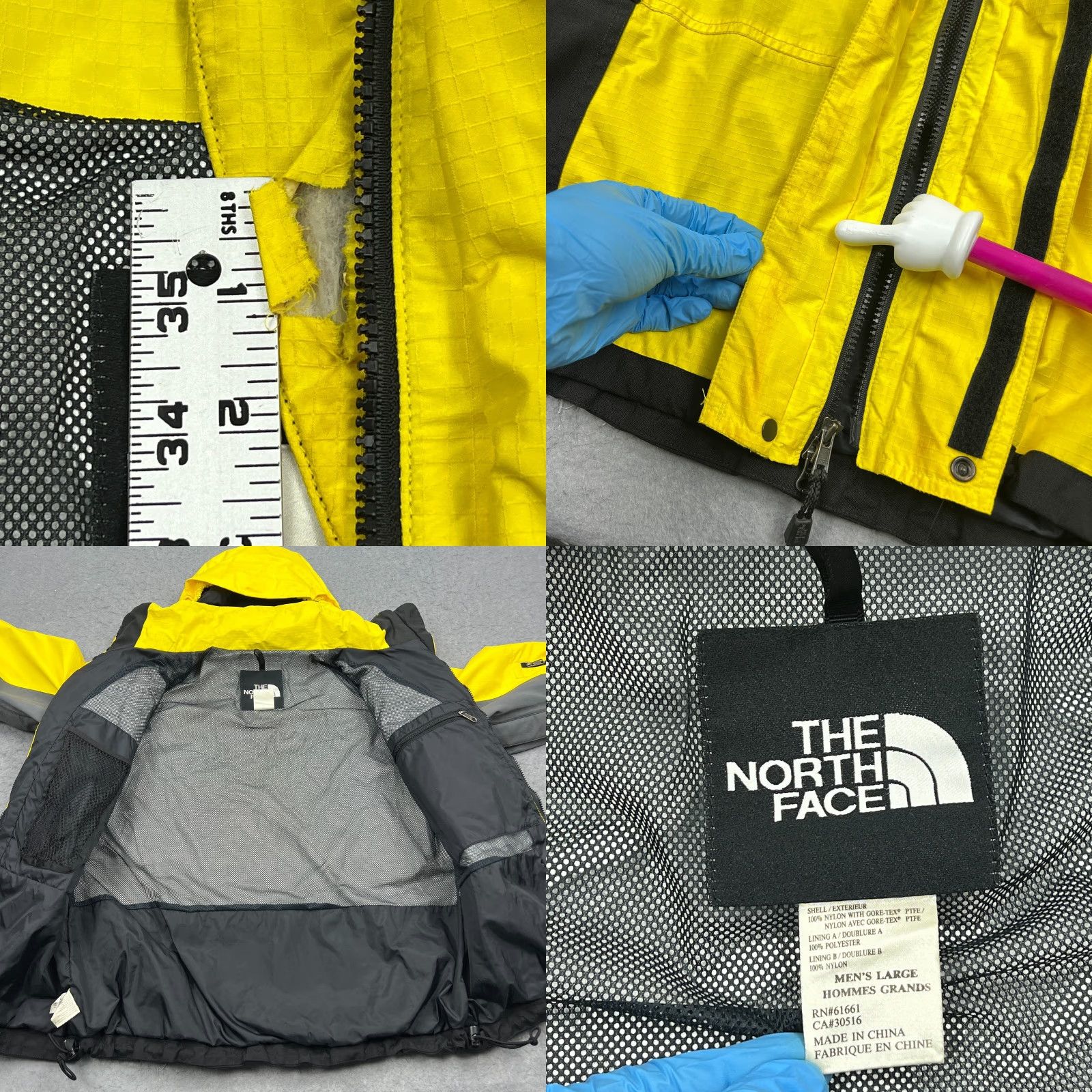 The North Face VTG The North Face Gore-Tex Pro Search & Rescue Jacket Men's L Yellow Hooded Size US L / EU 52-54 / 3 - 8 Thumbnail