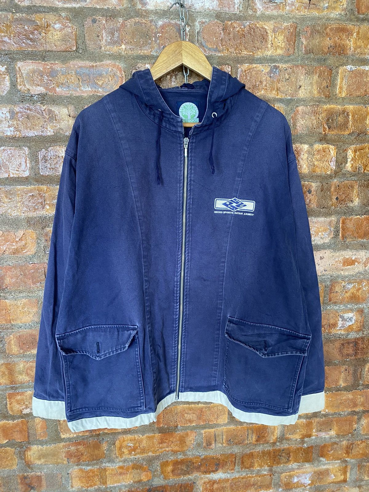 Beauty Beast 1990s Satan Arbeit japan Worker Hoodie work Jacket Size US L / EU 52-54 / 3 - 2 Thumbnail