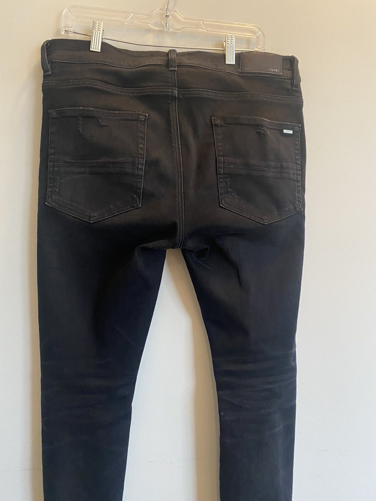 Amiri × Designer Amari Black Denim Celebrity Worm Size US 34 / EU 50 - 7 Thumbnail