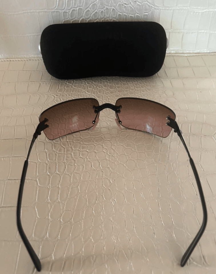 Chanel Сhanel Sunglasses Logo Rimless Sport Vintage 90s Pop EX0246 Size ONE SIZE - 2 Thumbnail