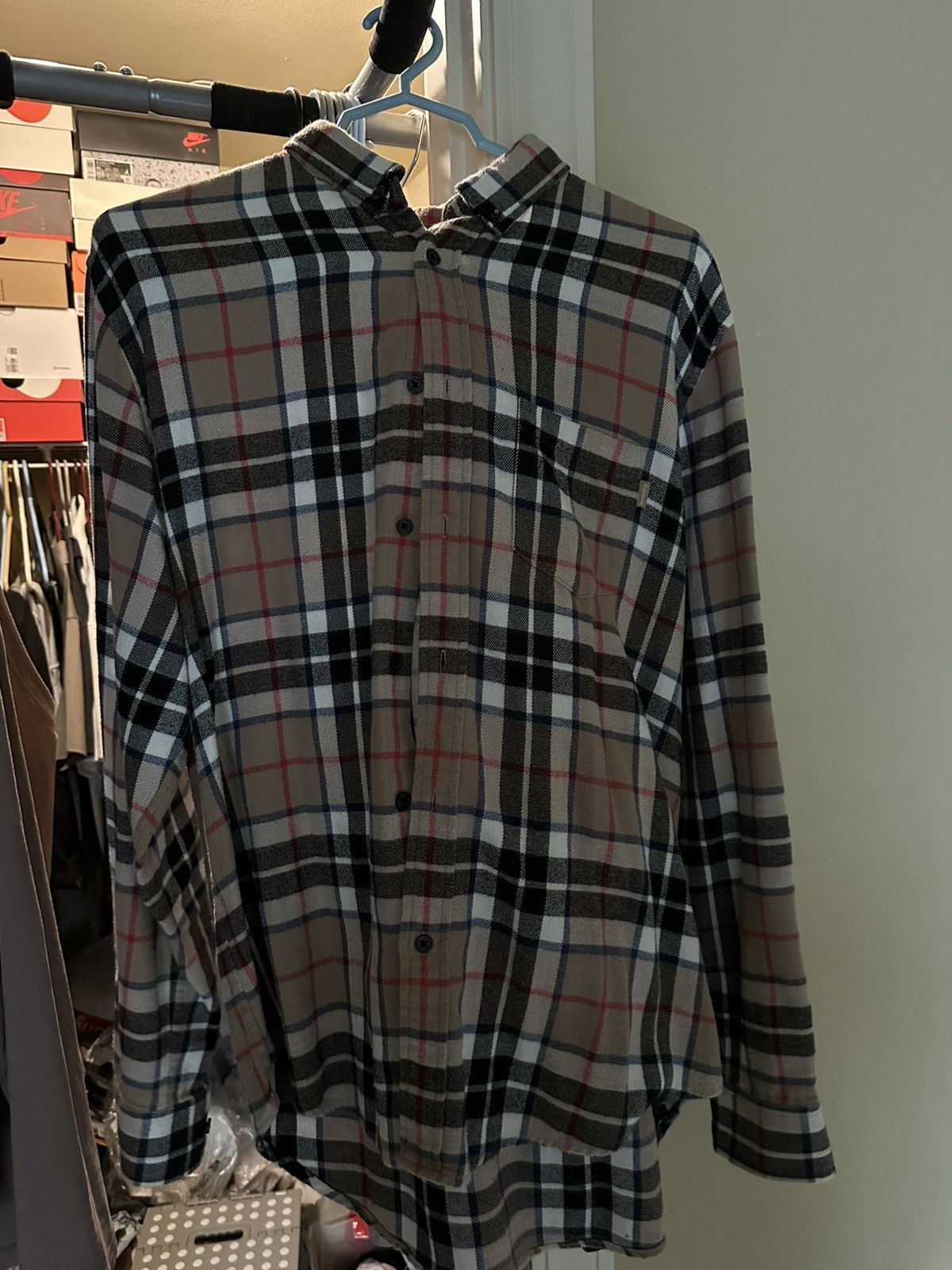 Supreme Burberry Flannel Medium