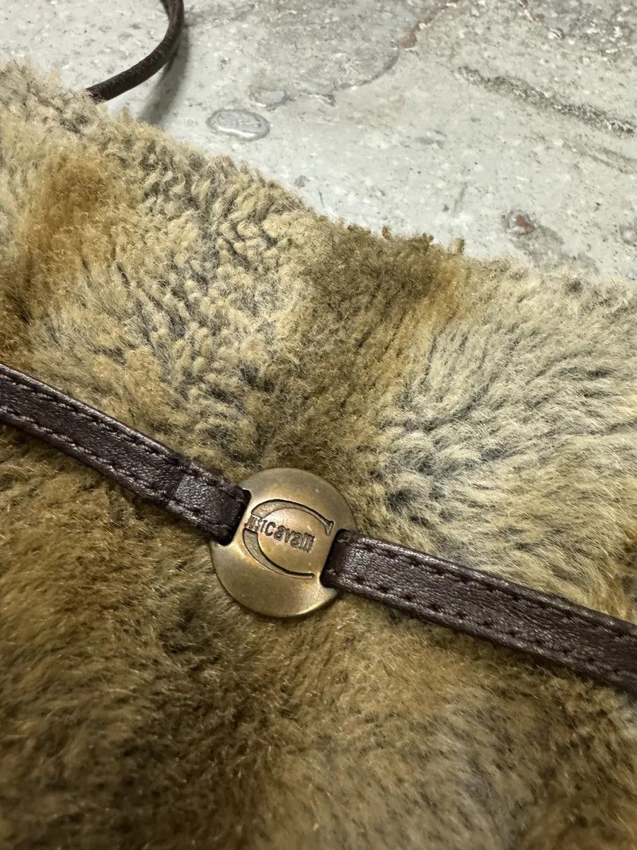 Just Cavalli 2000s Cavalli Faux Fur Beige Effect Shoulder Bag Size ONE SIZE - 9 Thumbnail