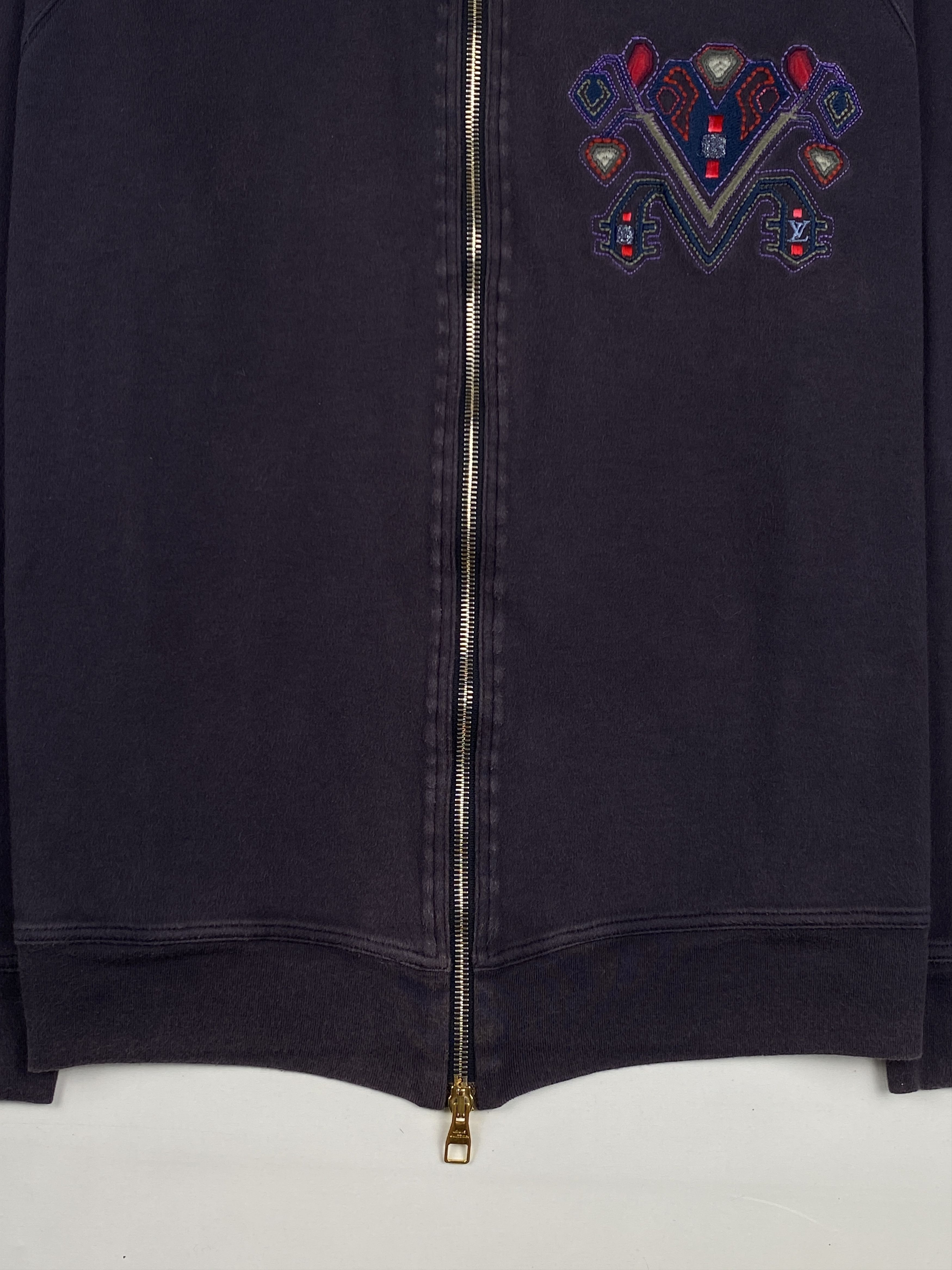Louis Vuitton Embroidered Logo Mock Neck Track Jacket Size L / US 10 / IT 46 - 4 Thumbnail