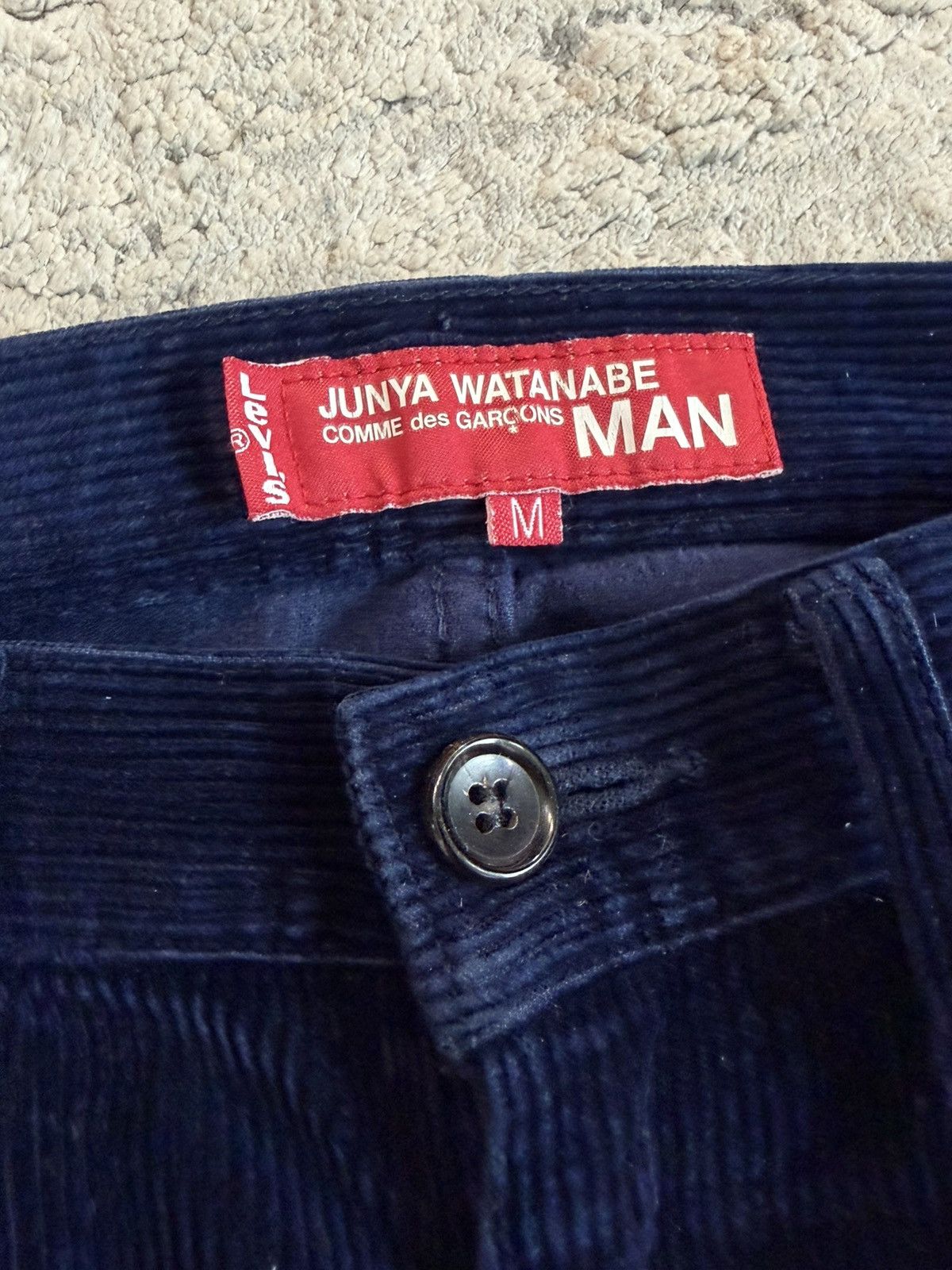 Junya Watanabe AD2002 Corduroy Navy Denim Size US 32 / EU 48 - 2 Thumbnail