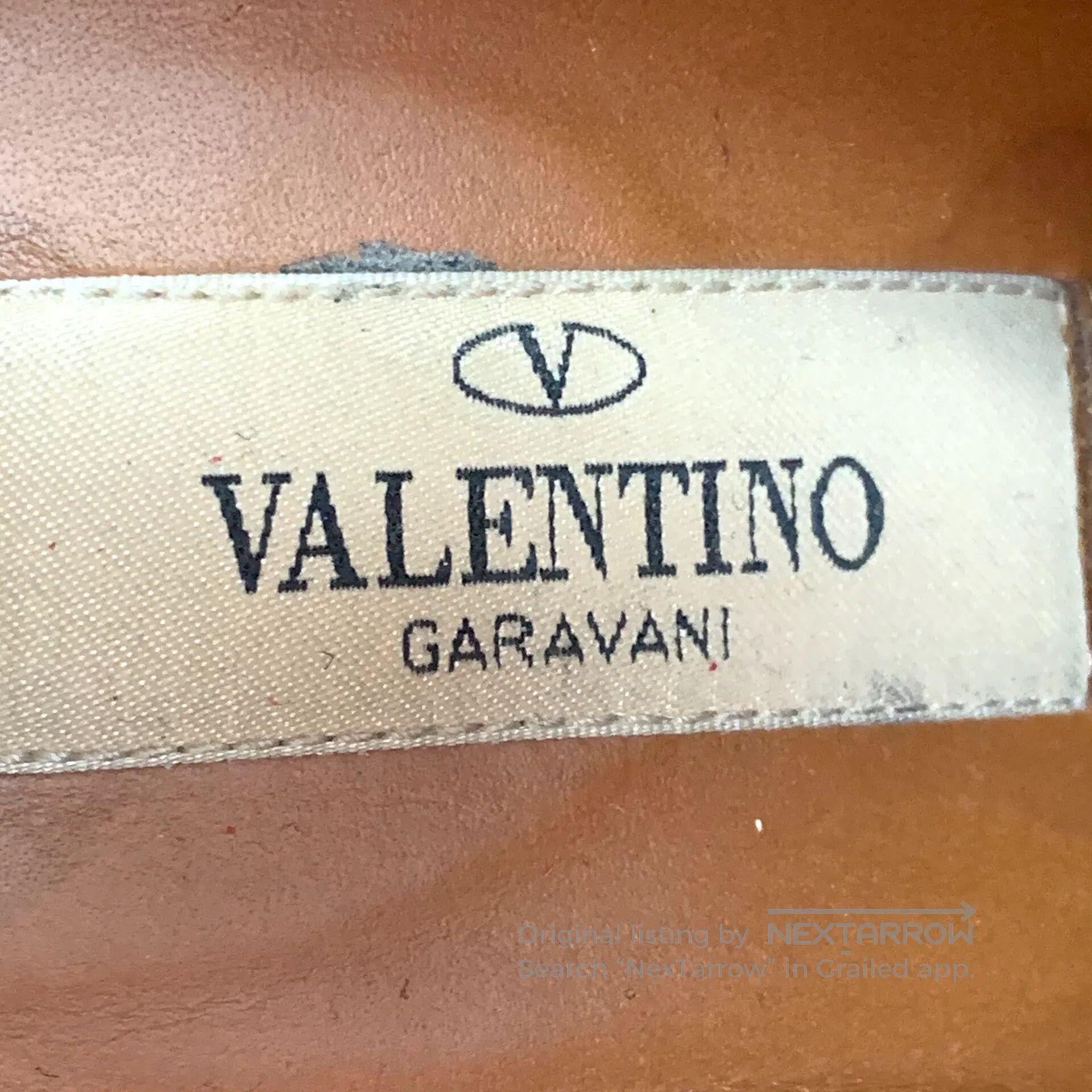 Valentino Valentino Black leather pointed toe rivet decoration fine Size US 6 / IT 36 - 7 Thumbnail