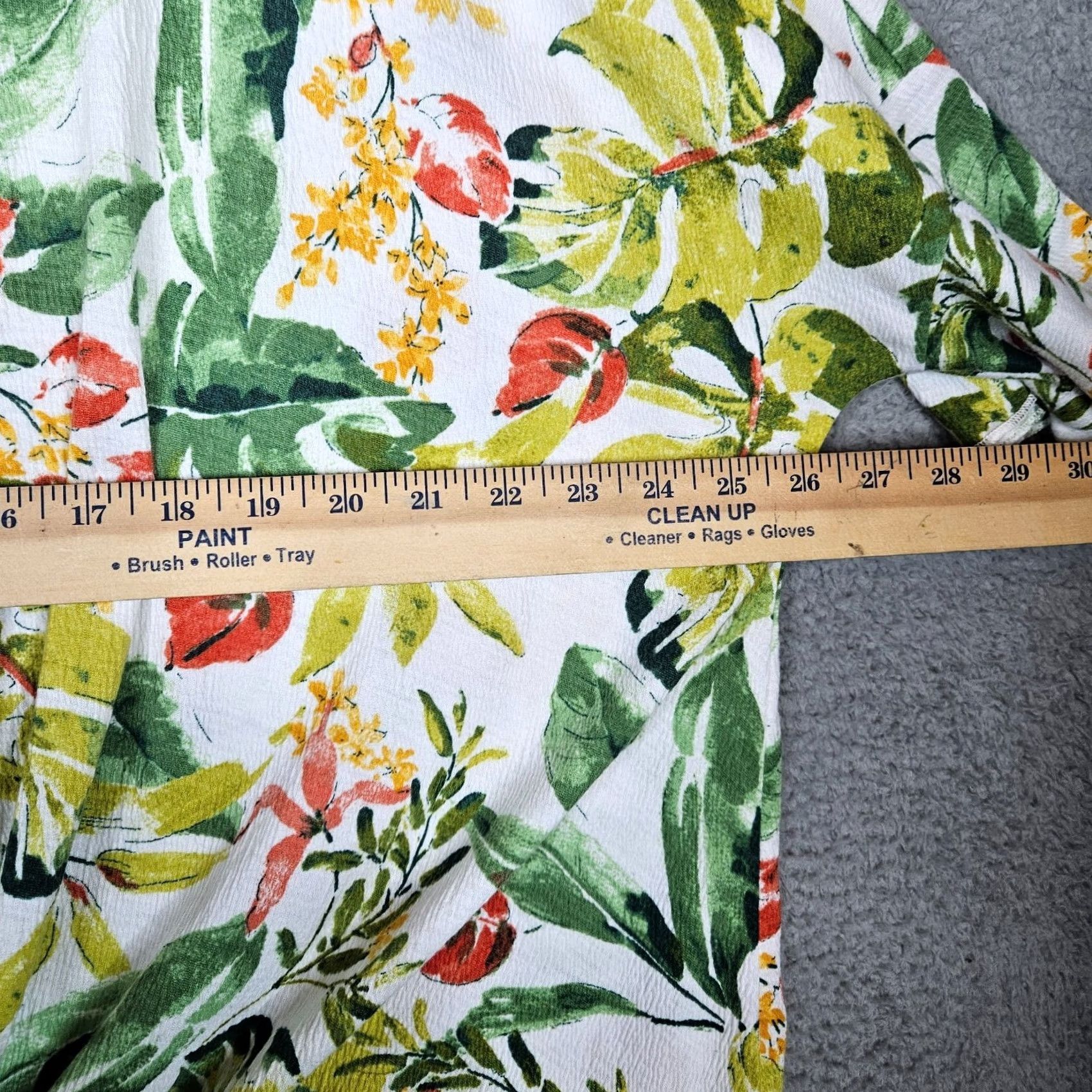 Joie Joie De Oliver top Size 3X Women's Floral Printed Ruffle Sleeve Twist front Size XXL / US 16-18 / IT 52-54 - 7 Thumbnail