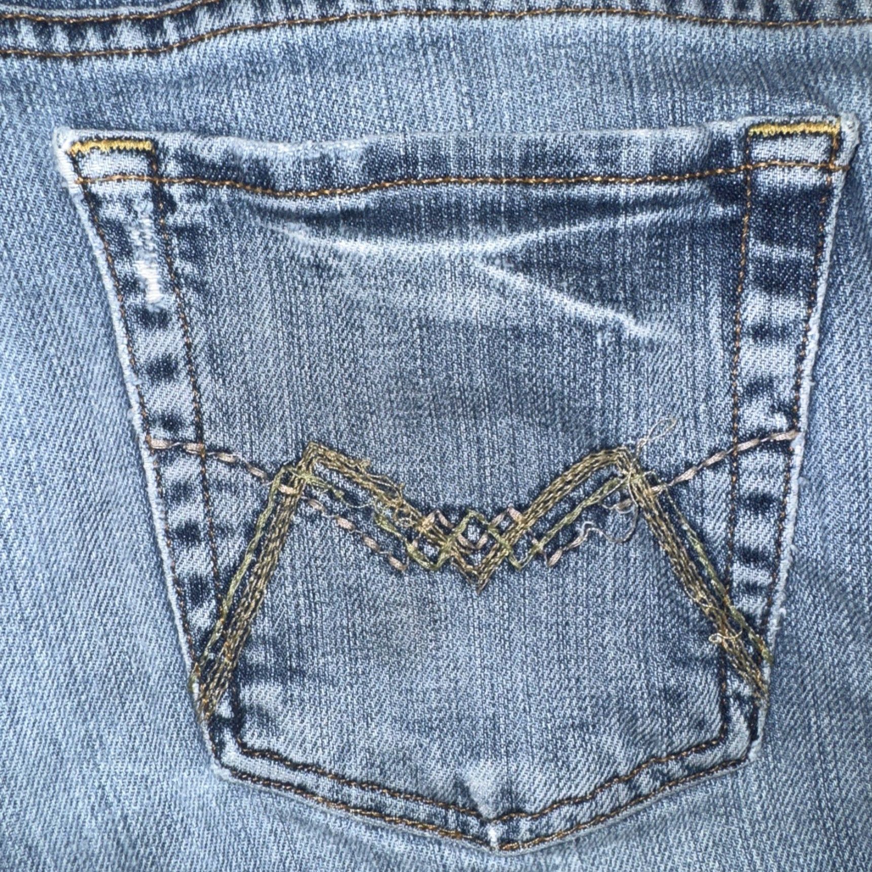 Lucky Brand VINTAGE Lucky Brand by Gene Montesano Distressed Flare Jeans 34x32 Bootcut Men 34x32 Blue Denim Cotton Size US 34 / EU 50 - 3 Thumbnail