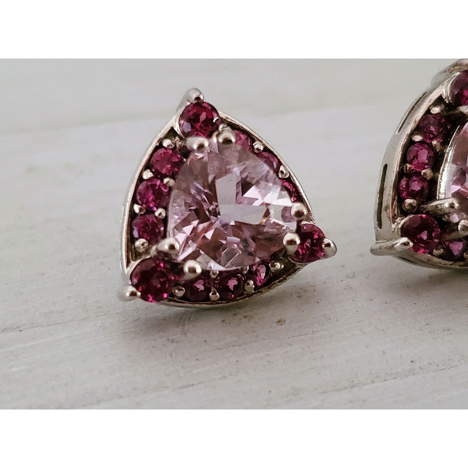 Other Lavendar Sterling Silver Stud Earrings Size ONE SIZE - 3 Thumbnail