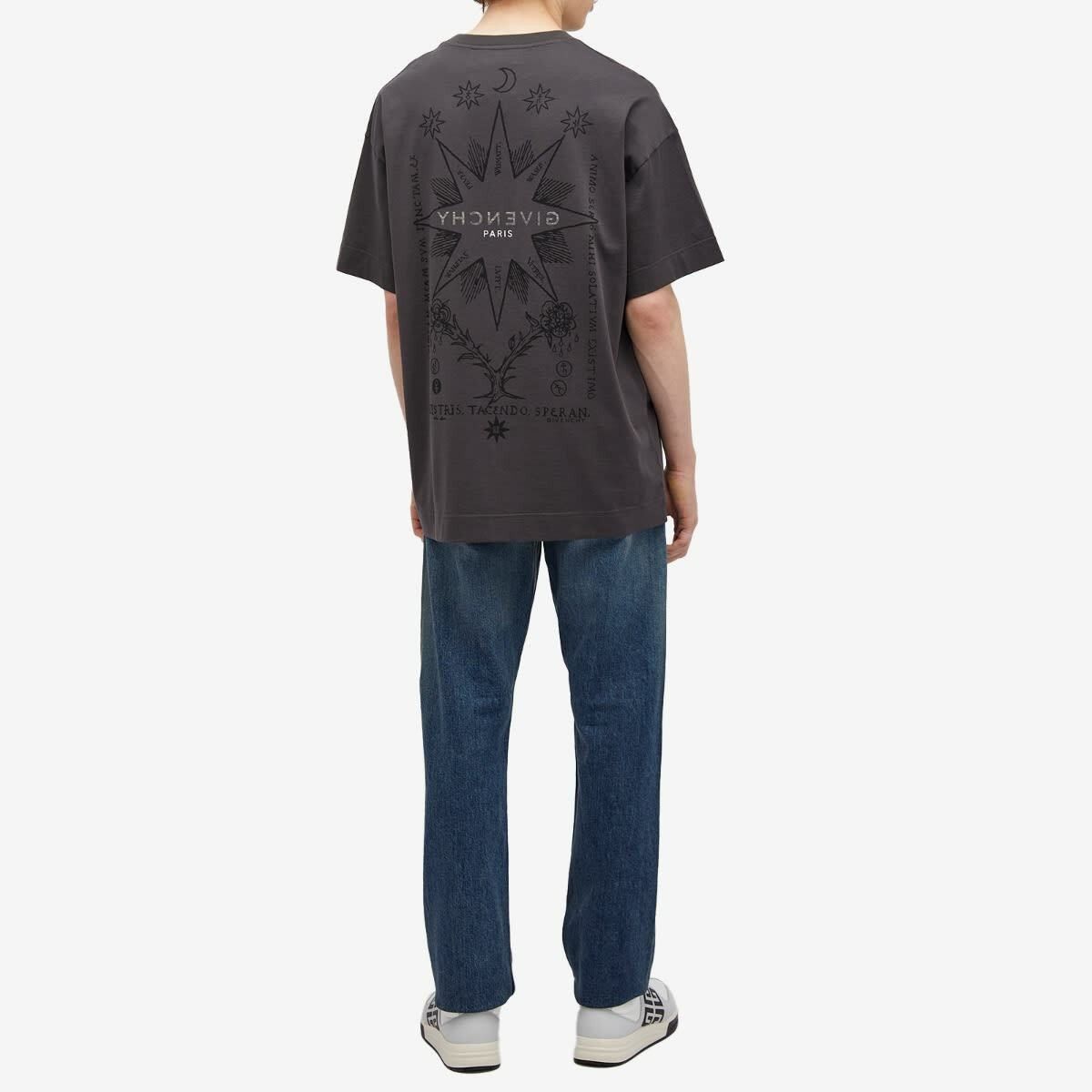 Givenchy Black Tarot Print Reverse Logo T-Shirt Size US XL / EU 56 / 4 - 5 Thumbnail