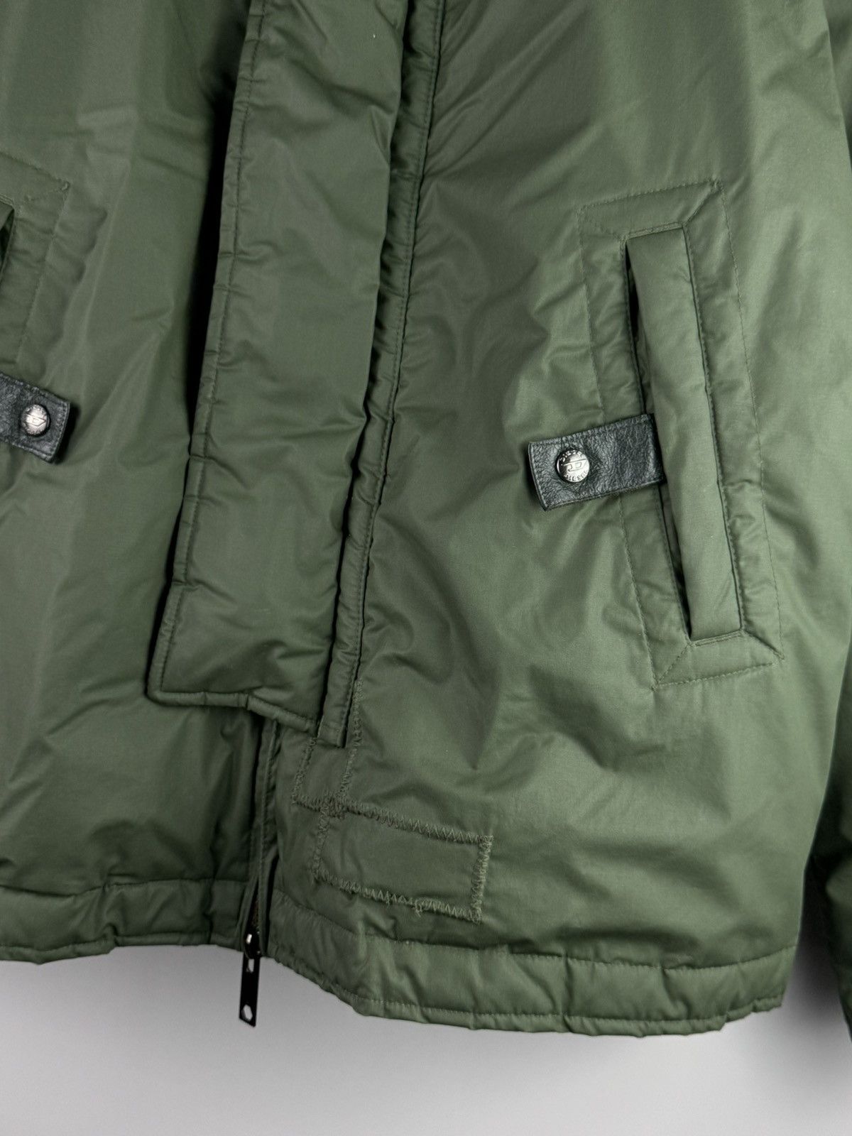 Diesel Vintage Y2K Diesel Military Down Jacket Khaki Size US L / EU 52-54 / 3 - 9 Thumbnail