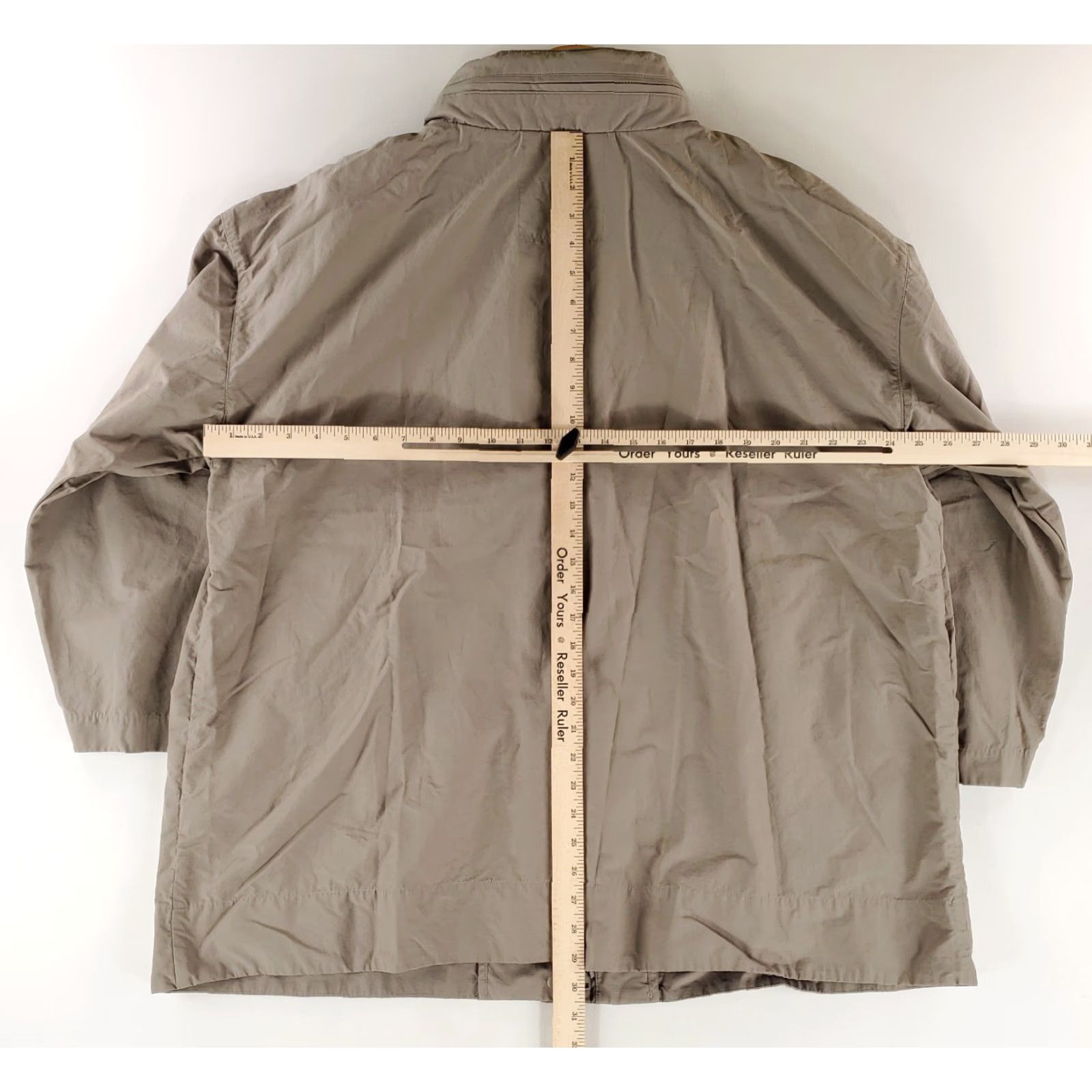 Eileen Fisher Eileen Fisher Windbreaker Jacket Gray Womens XL High Cotton Stand Collar Hooded Jacket Size XL / US 12-14 / IT 48-50 - 7 Thumbnail