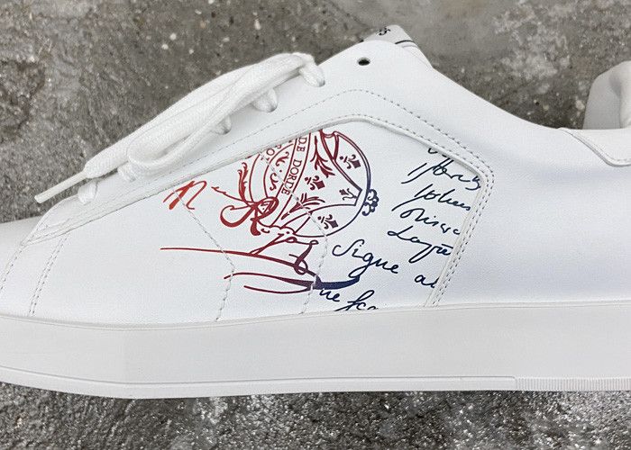 Berluti BERLUTI Stella Scrito Leather Sneakers Size US 10.5 / EU 43-44 - 4 Thumbnail