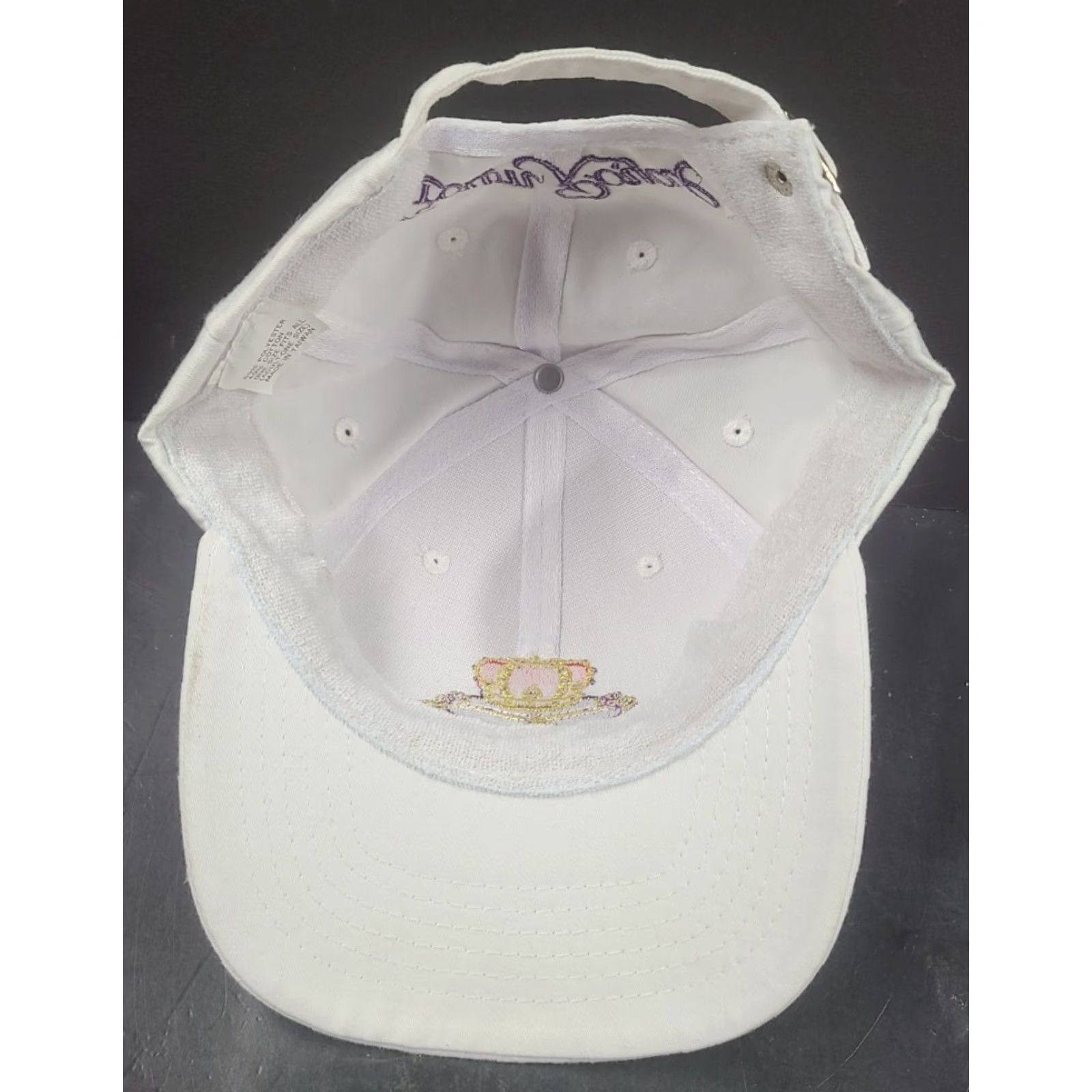 Vintage VINTAGE Crown Royal Alcohol Promo Strapback Hat White Crown Embroidered Crown Royal USA 90s Men Adjustable Knit Cap Size ONE SIZE - 7 Thumbnail
