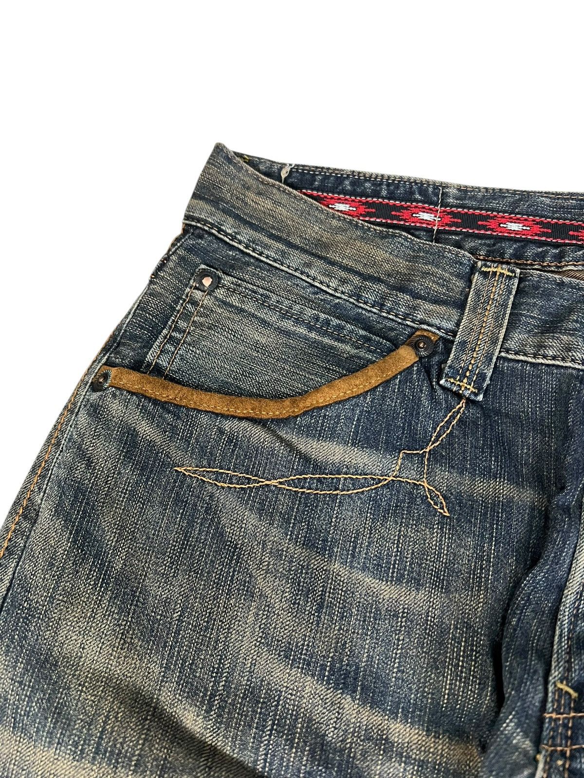 Edwin 💥Flare💥Vintage Edwin XV Navajo Rusty Denim Jean Size US 33 - 8 Thumbnail