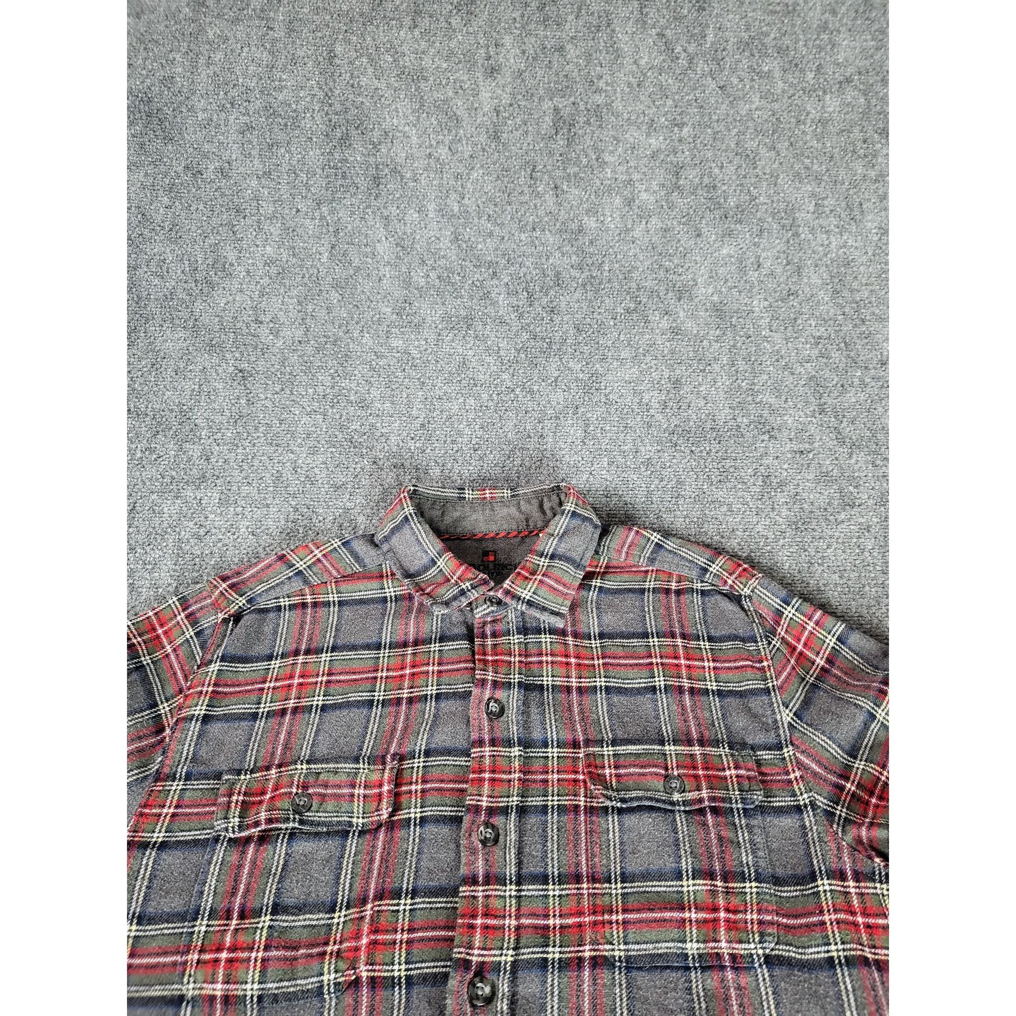 Woolrich Woolen Mills Woolrich Flannel Shirt Gray Red Plaid Hike Camping Outdoor S Size US M / EU 48-50 / 2 - 2 Thumbnail