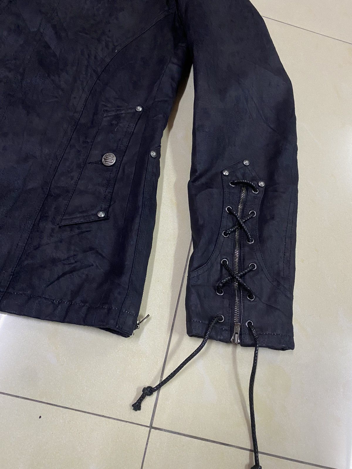 If Six Was Nine Schlussel Punk Bondage Suede Cotton Jacket Size US M / EU 48-50 / 2 - 3 Thumbnail