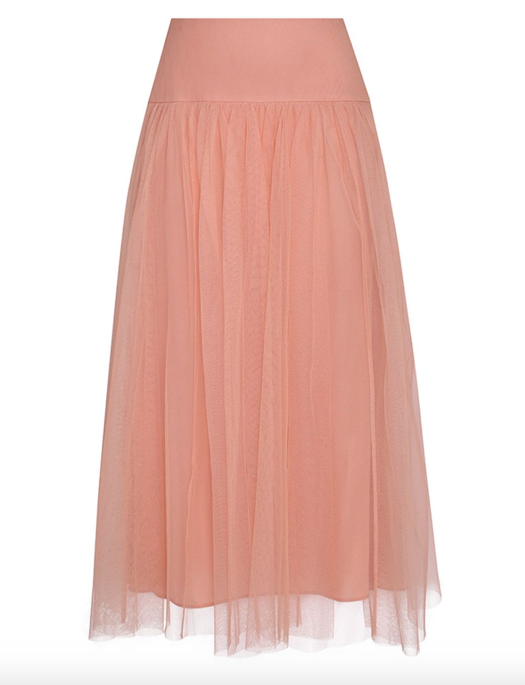 oc11z0425 Tulle Skirt in Dusty Pink