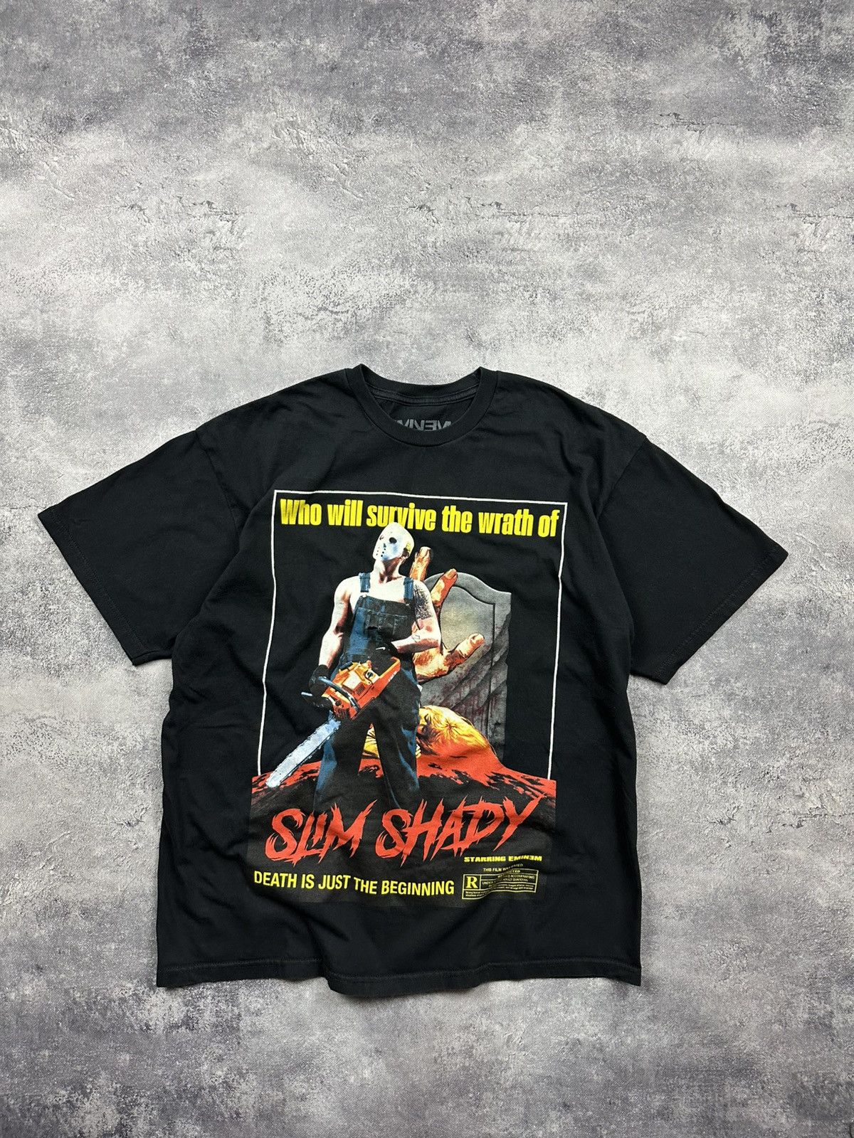 Eminem Vintage Eminem T Shirt Slim Shady Rare Black Rap y2k tees Size US XL / EU 56 / 4 - 1 Thumbnail