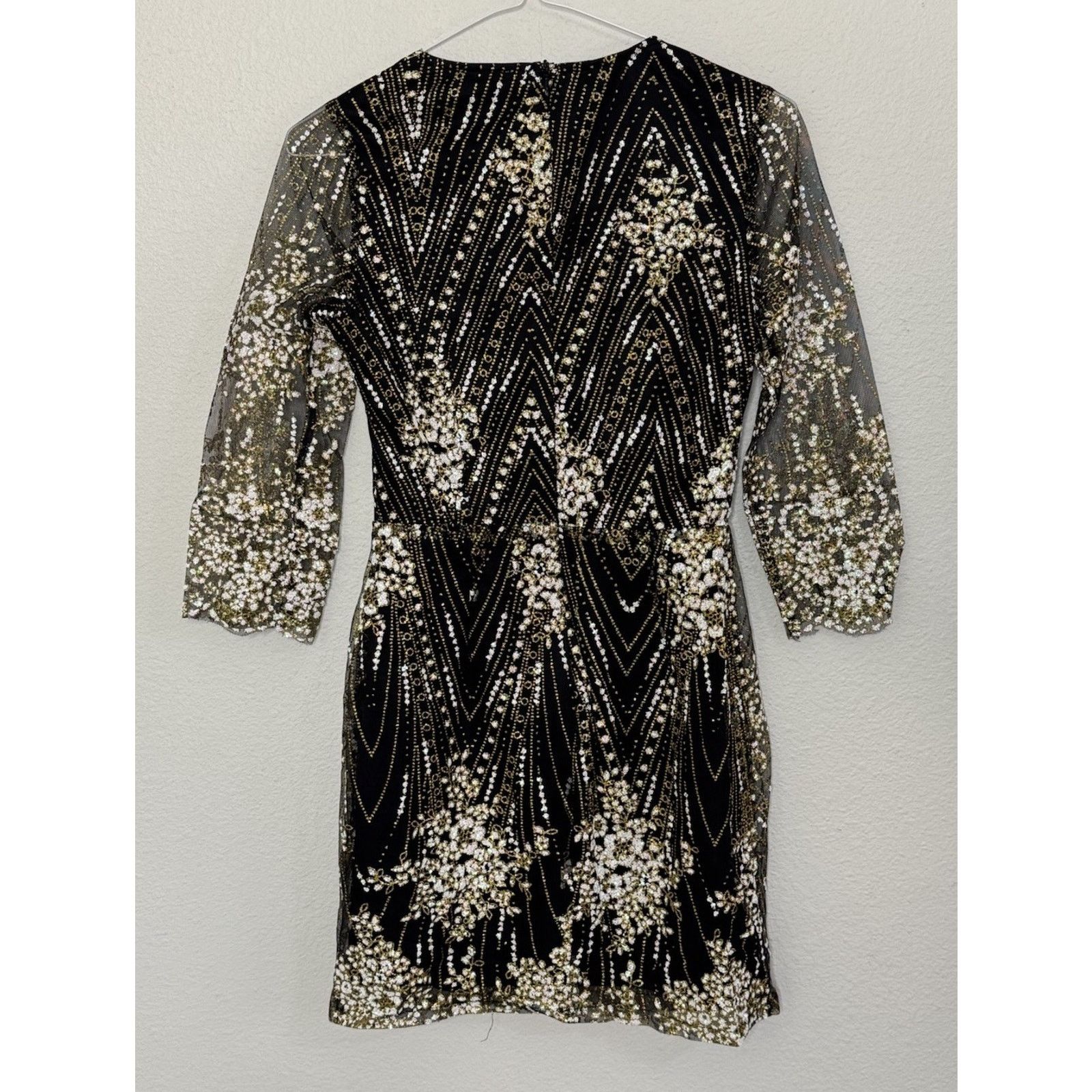 Other LUXXEL Saved By The Dress Embellished Sparkly Glittery Mini Size S / US 4 / IT 40 - 6 Thumbnail