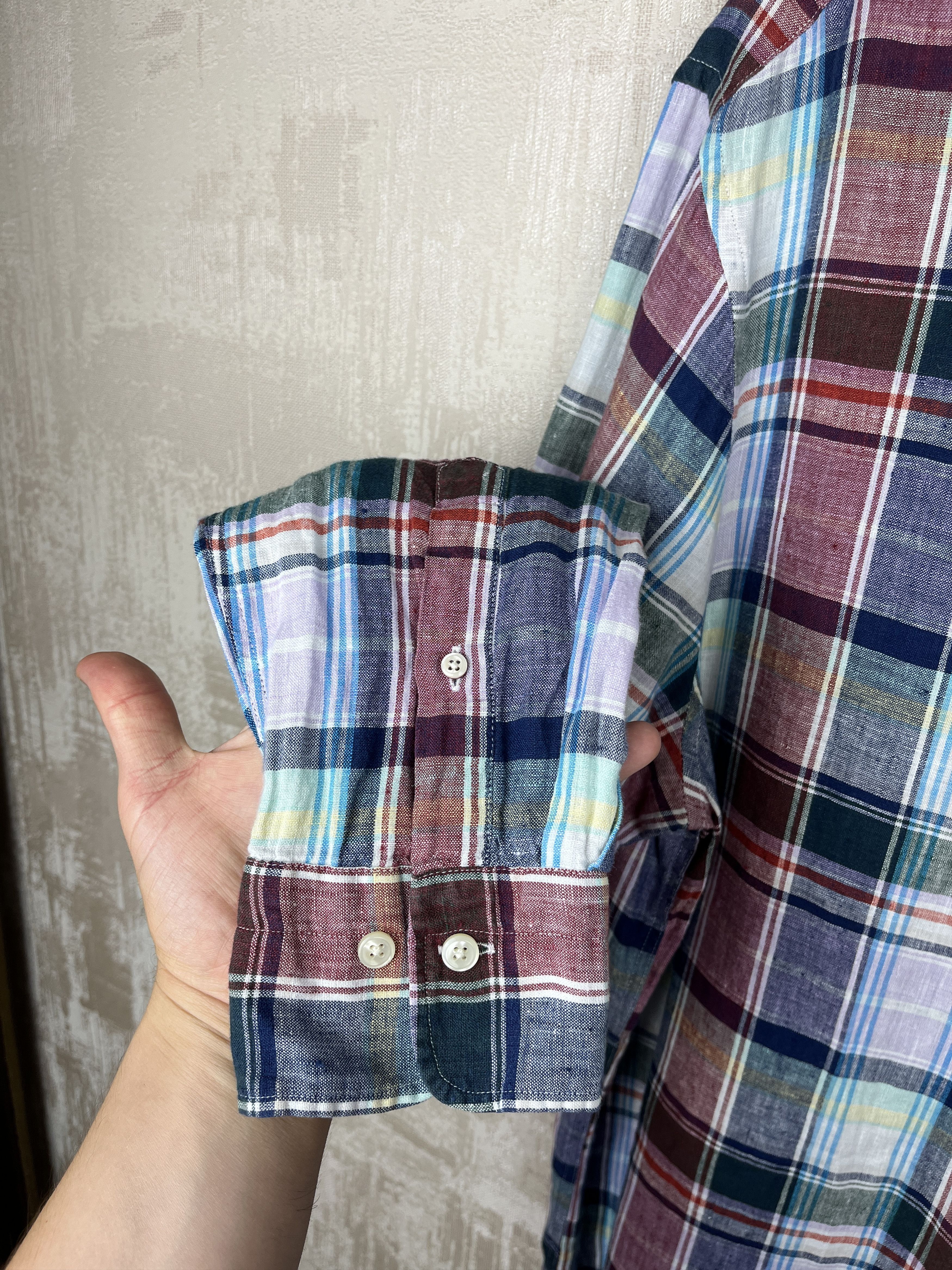 Gant Gant Linen Plaid Check Long Sleeve Shirt Button Down Size US L / EU 52-54 / 3 - 8 Thumbnail