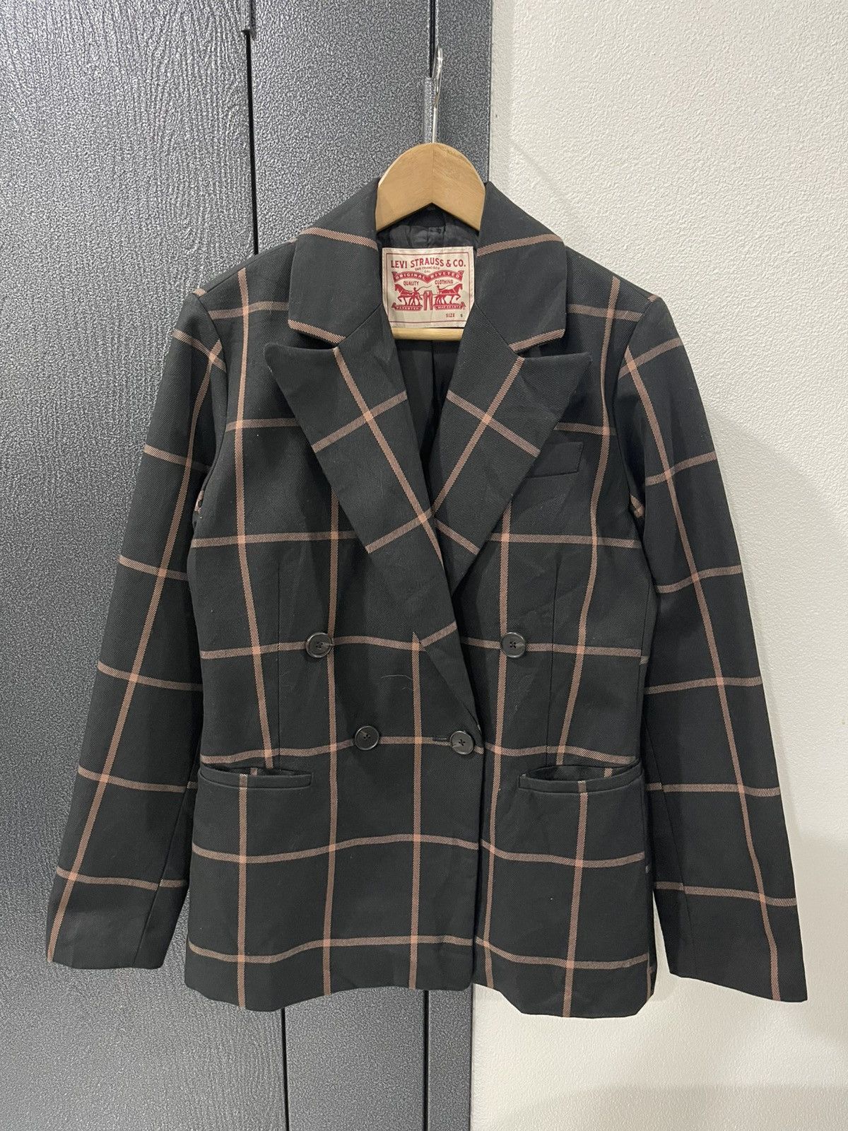 Levi's Levis Abner Blazer In Bonnie Plaid Size S / US 4 / IT 40 - 1 Thumbnail