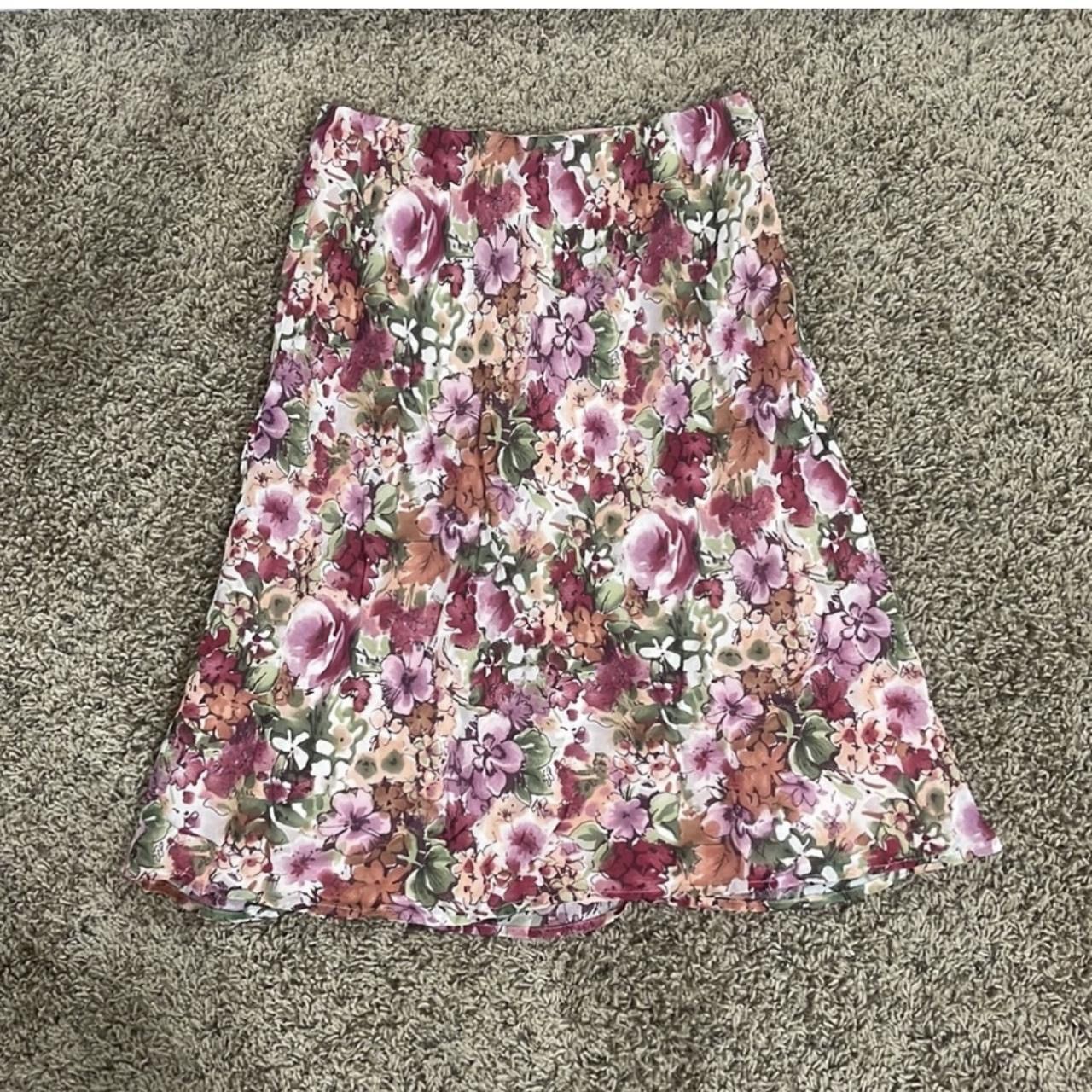Lilly Pulitzer × Vintage Floral Skirt Size 25" / US 0 / IT 36 - 1 Thumbnail