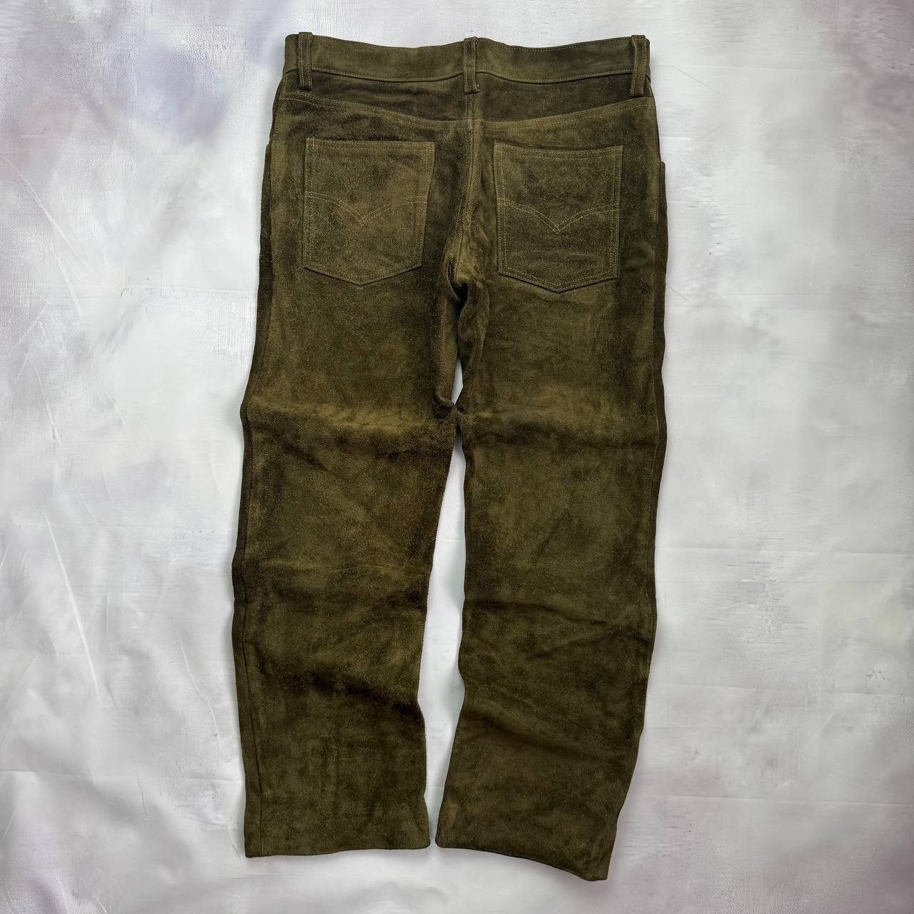 Levi's Vintage Levis 60-70's men's suede leather rare dark green Size US 32 / EU 48 - 11 Thumbnail