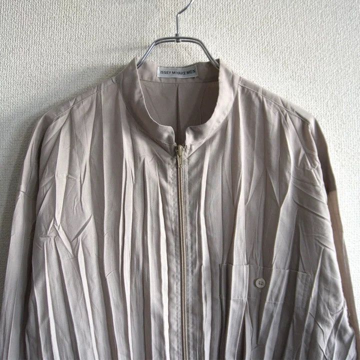 Issey Miyake ISSEY MIYAKE MEN Pleated Zipper Jacket Size US M / EU 48-50 / 2 - 3 Thumbnail