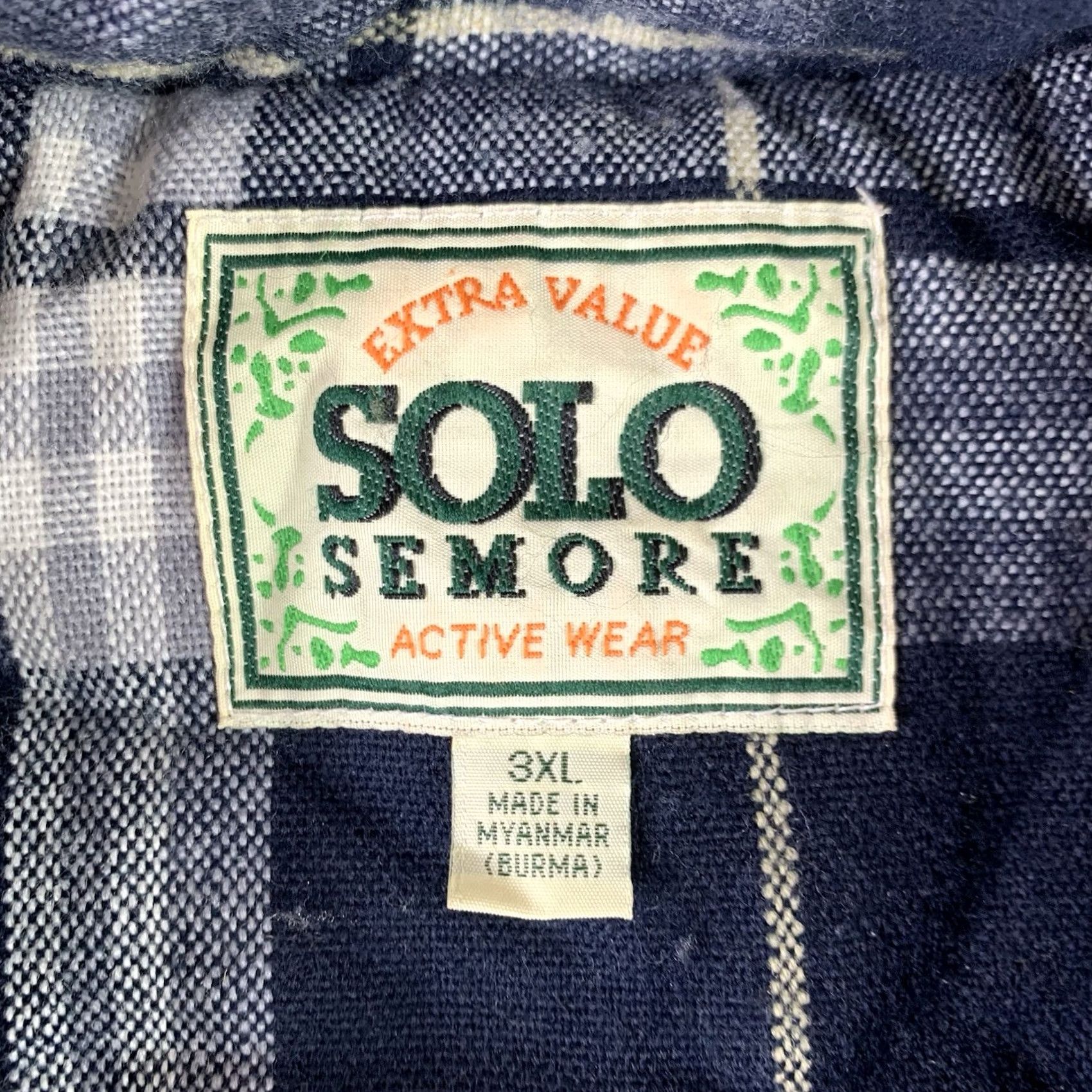 Vintage VINTAGE Solo Semore Flannel Jacket Mens 3XL Blue Plaid Quilted Lining Button up Jacket Size US XXL / EU 58 / 5 - 2 Thumbnail