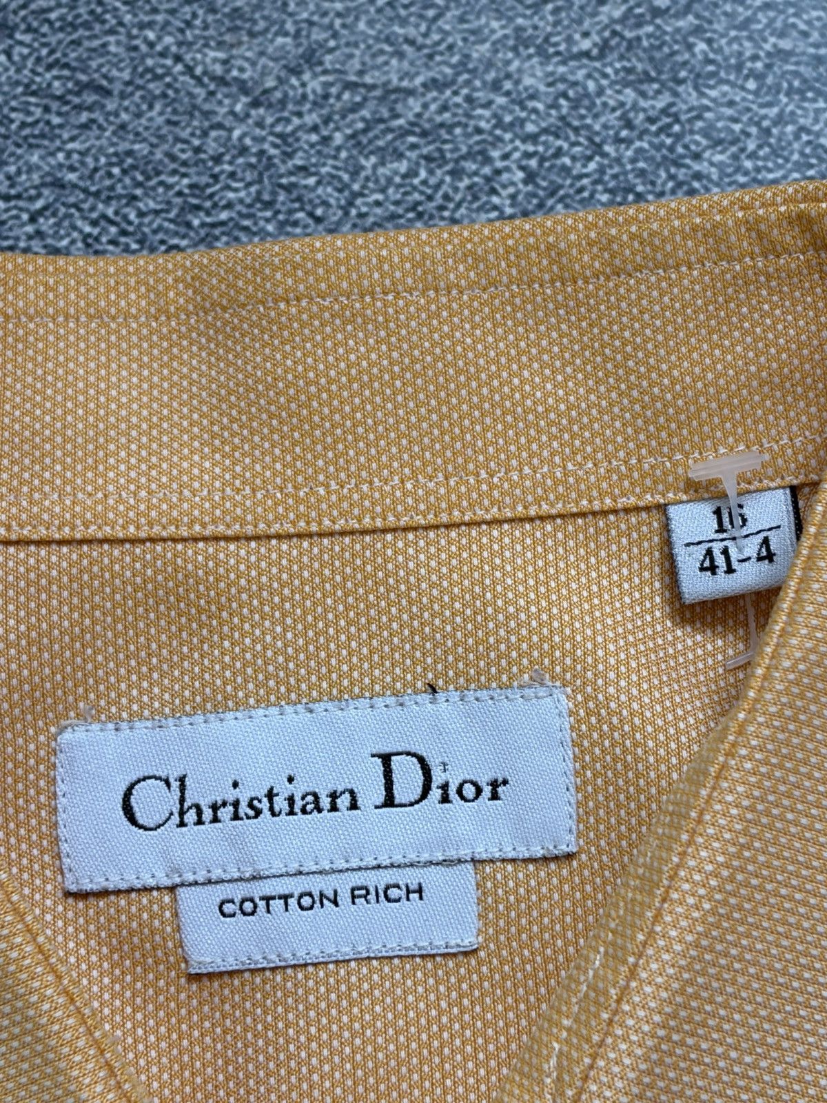 Christian Dior Monsieur Christian Dior CD Logo Cuff Shirt Orange Mens L Size US L / EU 52-54 / 3 - 5 Thumbnail