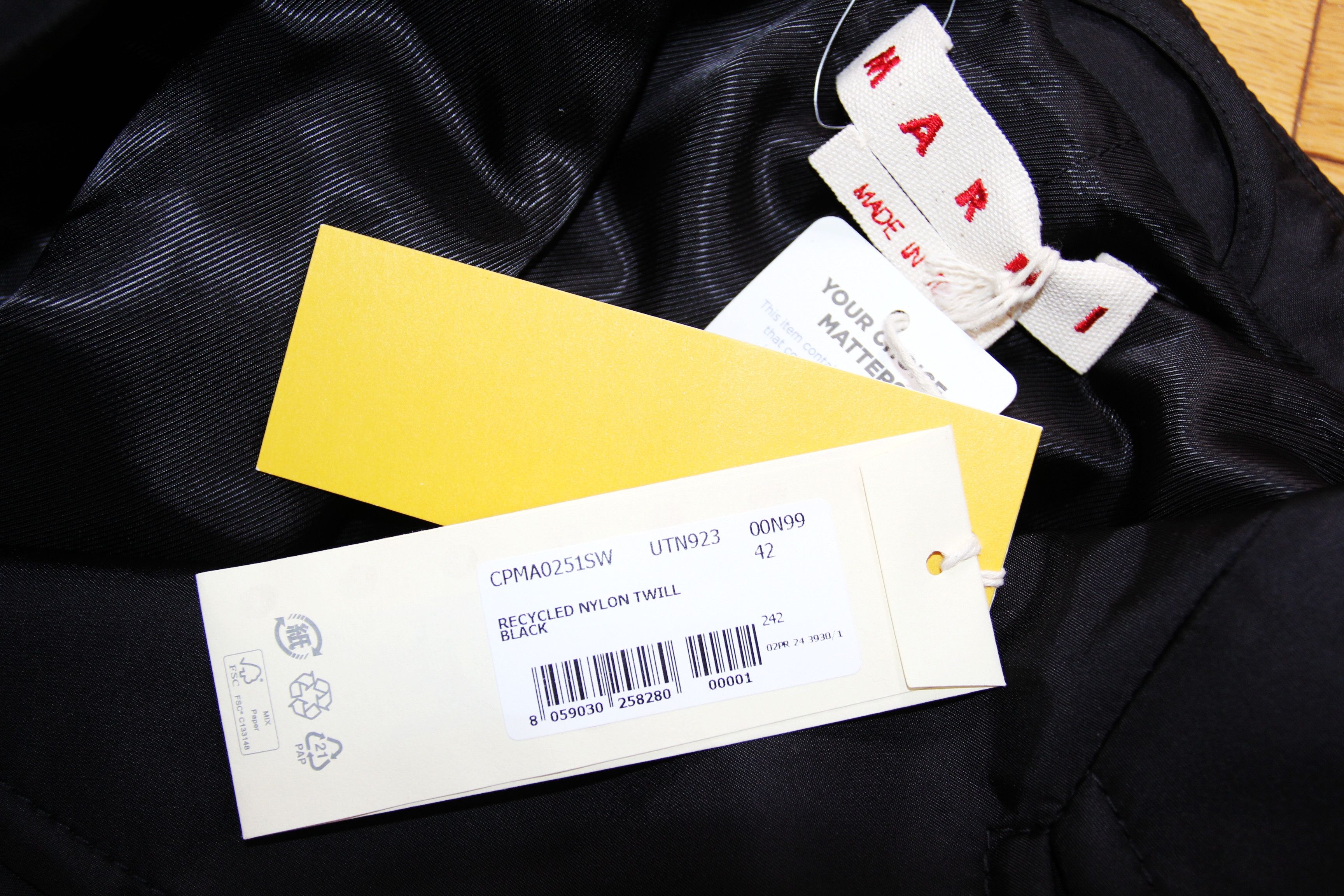Marni BNWT AW24 MARNI RECYCLED NYLON TWILL JACKET 42 Size M / US 6-8 / IT 42-44 - 8 Thumbnail