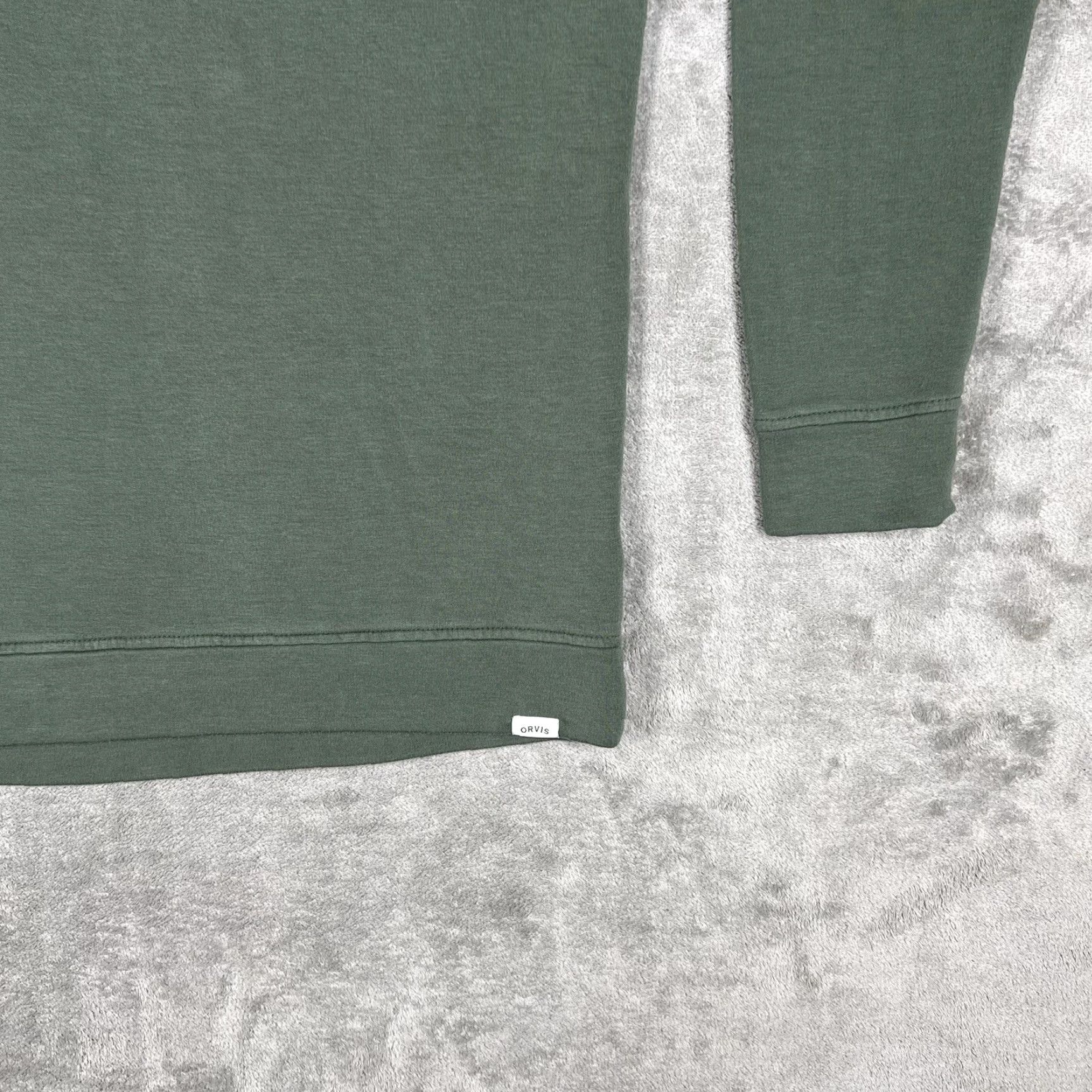 Orvis Orvis Classic Collection Men’s Small Olive Green Crewneck Pullover Long Sleeve Shirt Size US S / EU 44-46 / 1 - 5 Thumbnail