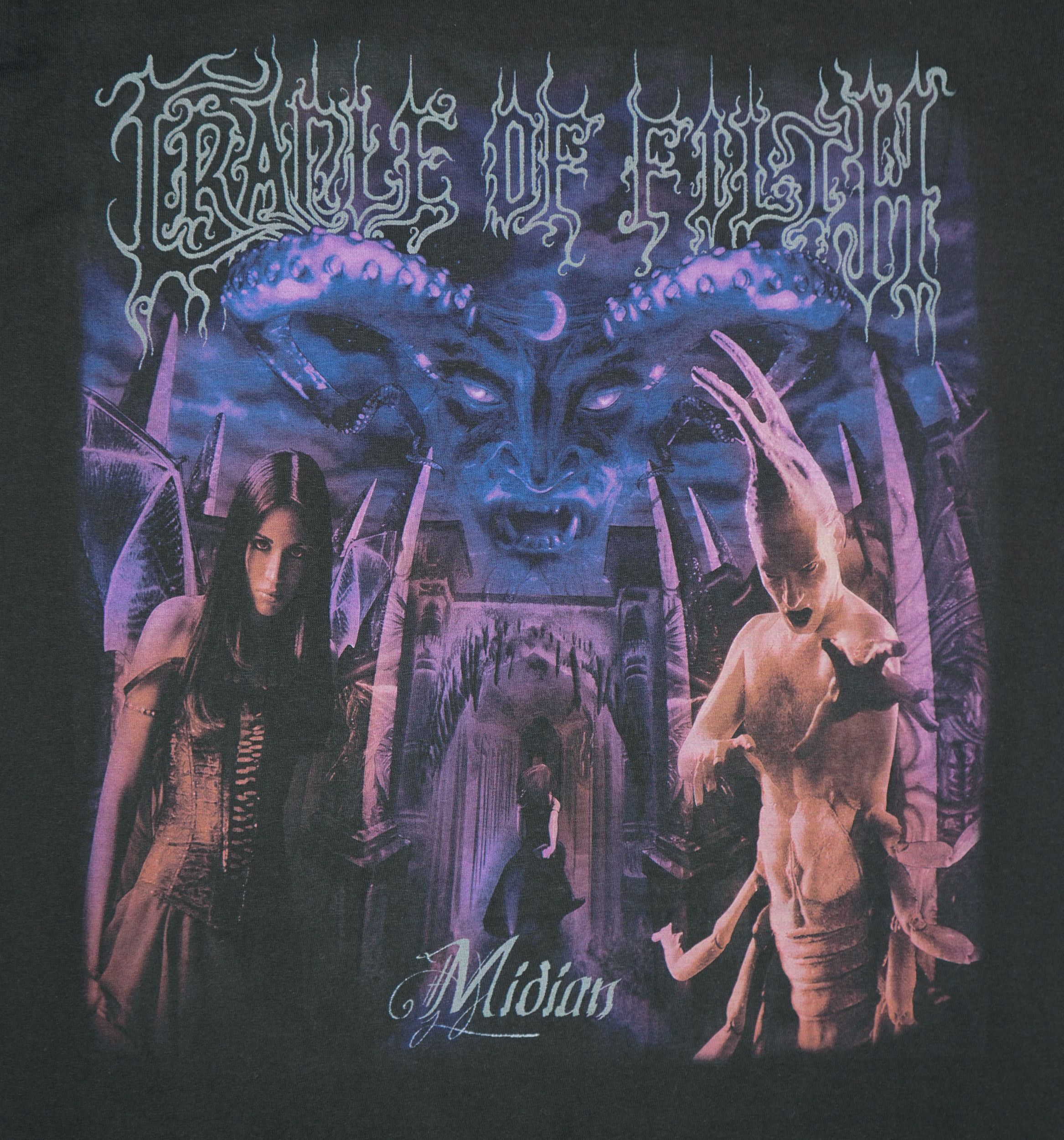 Band Tees × Vintage Vintage Cradle Of Filth Midian T Shirt Size US XL / EU 56 / 4 - 2 Thumbnail