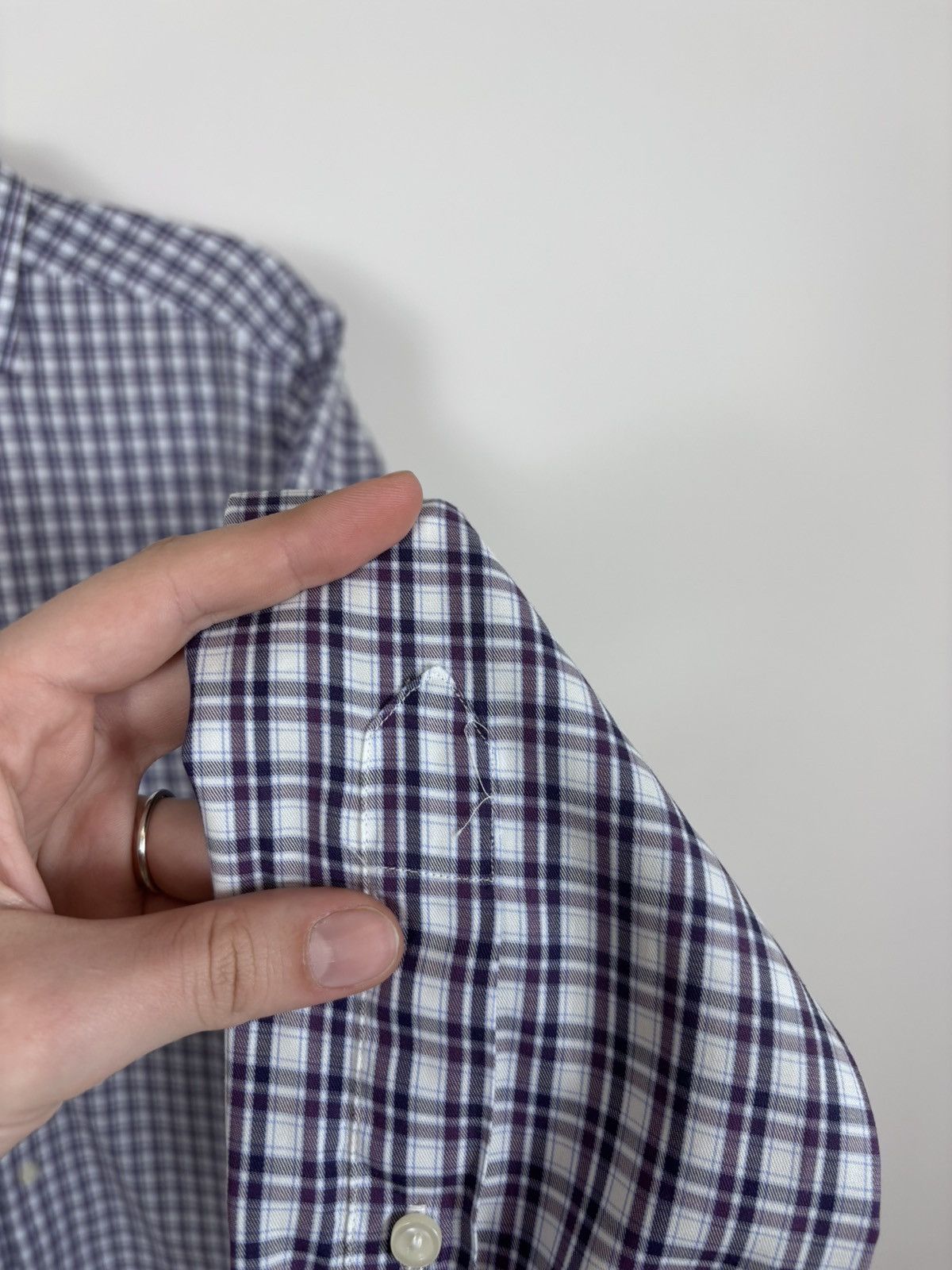 Eton Eton Men’s Contemporary Fit Multicolor Check Button Up Shirt Size US L / EU 52-54 / 3 - 8 Thumbnail