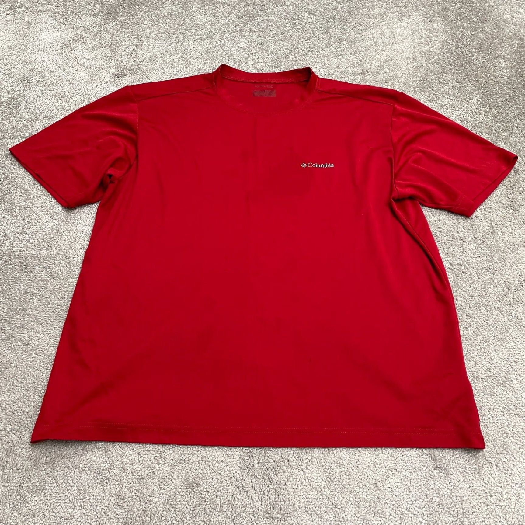 Vintage Columbia Omni Wick Active T-Shirt Mens 2XL Red Crew Neck Short Sleeve Casual Tee Size US XXL / EU 58 / 5 - 2 Thumbnail