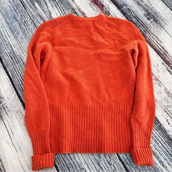 Other Vintage The Limited Wool Blend Orange V-Neck Ribbed Hem Swea Size S / US 4 / IT 40 - 4 Thumbnail