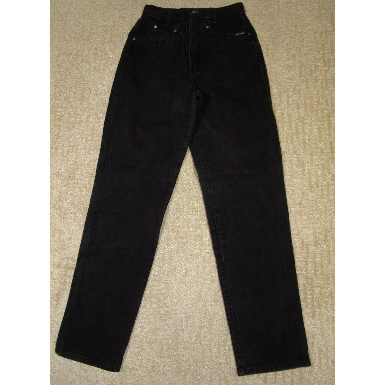 Vintage VINTAGE Rockies Jeans Women 28 Black Straight Rocky Mountain Western Pants Riding Jeans Size 28" / US 6 / IT 42 - 2 Thumbnail