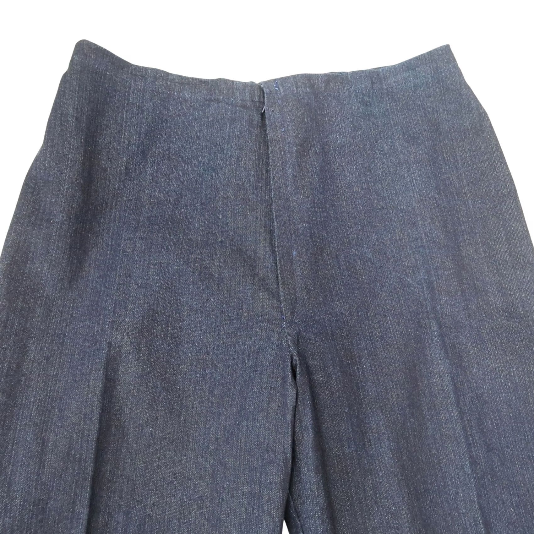 Vintage VINTAGE Denim Jeans Dark Wash Blue Selvage High Rise Tapered Leg 30" Waist 30 Regular Womens Size 36" / US 14 / IT 50 - 2 Thumbnail