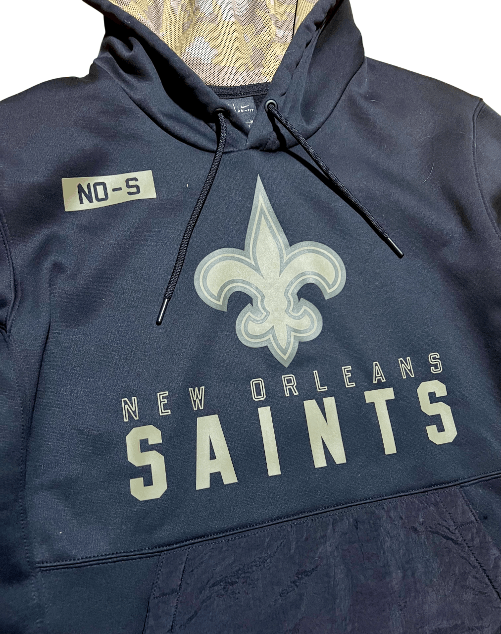 Nike New Orleans Saints Salute To Service Nike On Field Hoodie Size US M / EU 48-50 / 2 - 2 Thumbnail