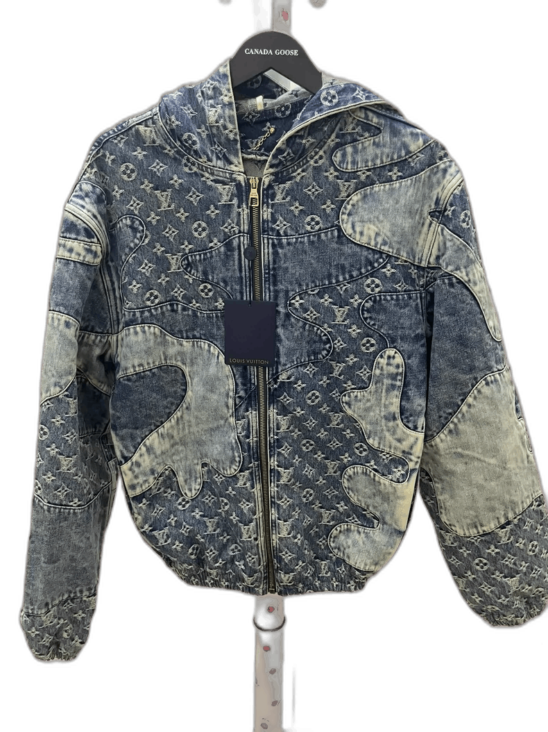 Louis Vuitton Louis Vuitton Denim Jacket with Logo Print -2505 Size US M / EU 48-50 / 2 - 1 Thumbnail