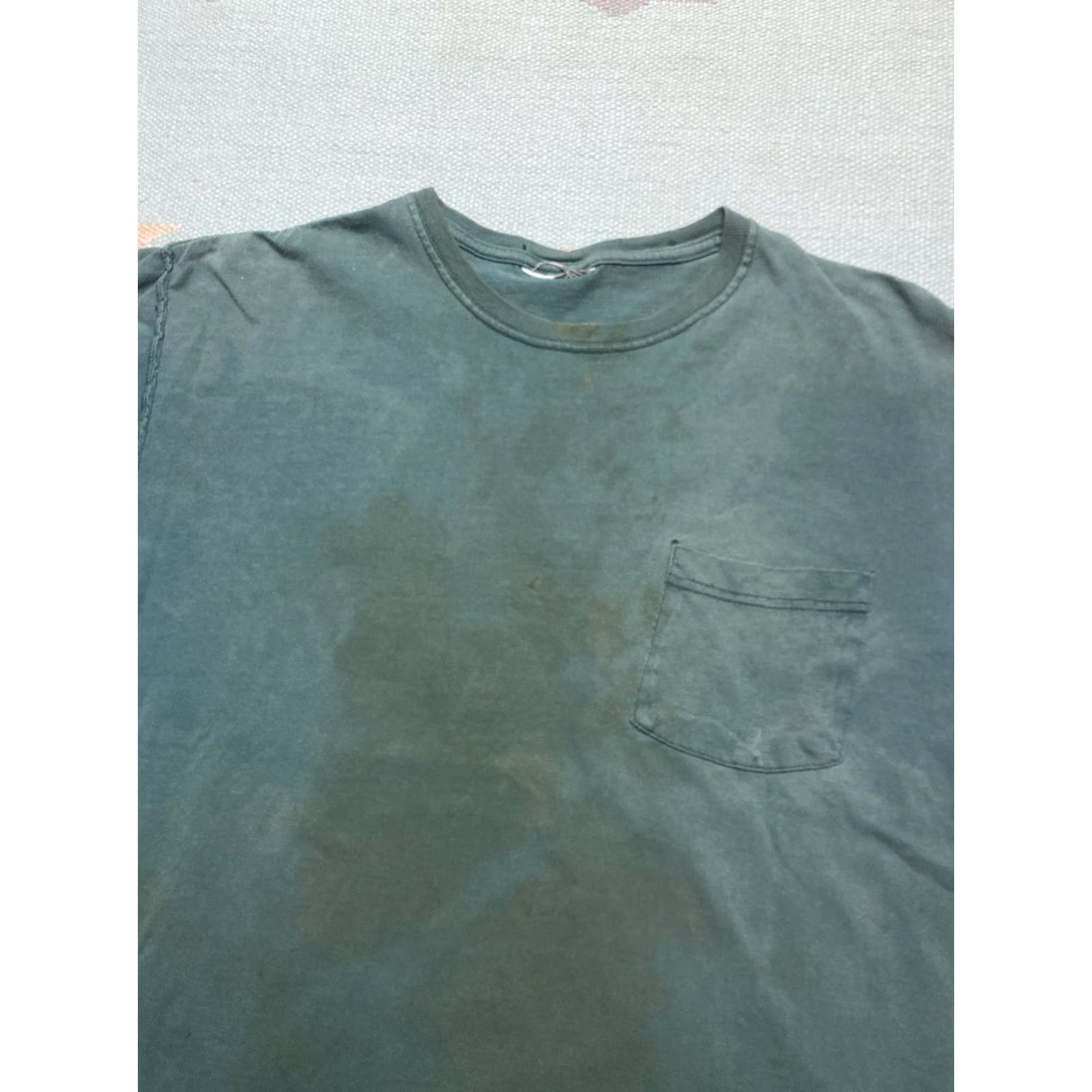 Russell Athletic VINTAGE Russell Athletic T-Shirt Pocket Men L Green Forest Distressed Boxy Large Size US L / EU 52-54 / 3 - 5 Thumbnail