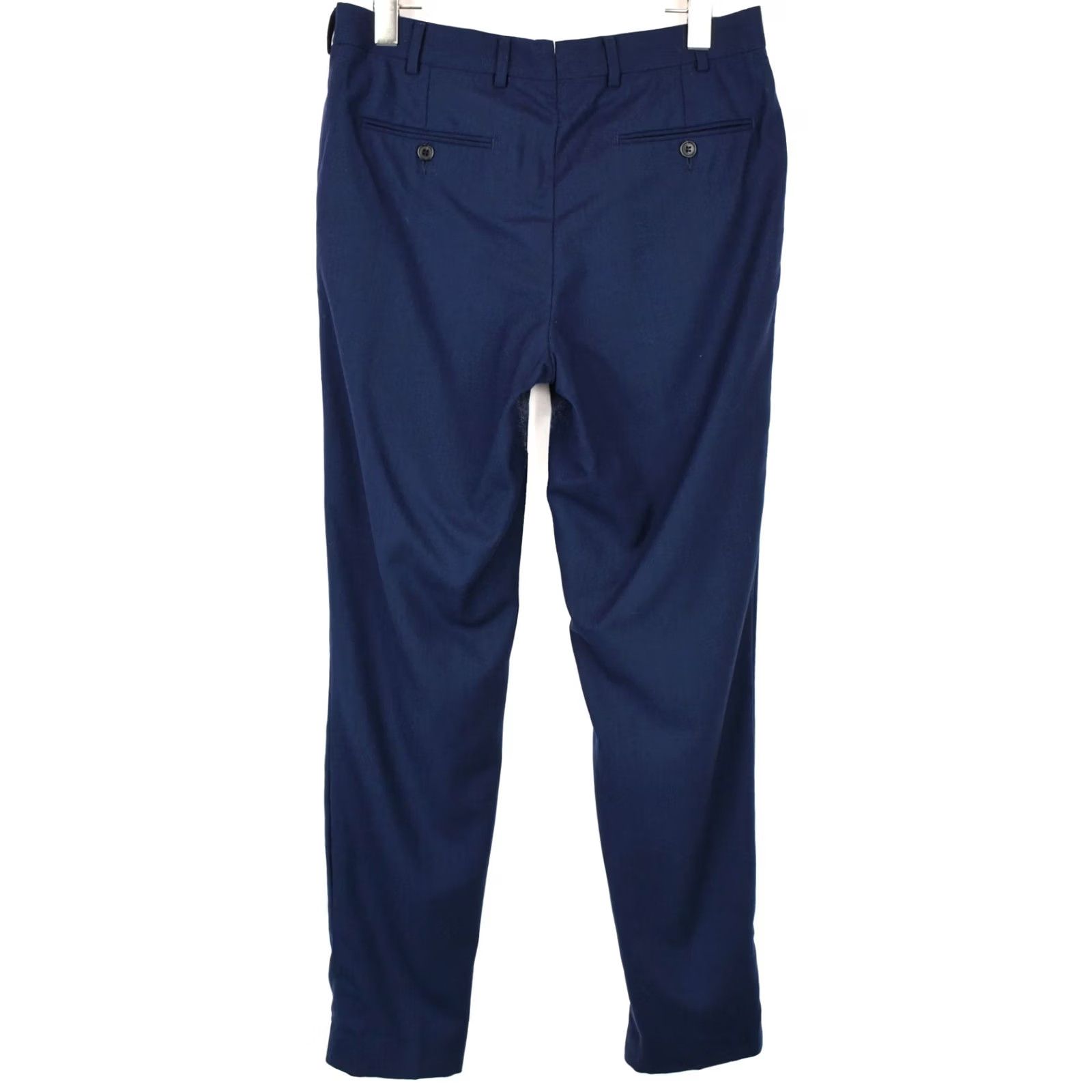 Suitsupply Suitsupply Brescia Trousers Men UK 36 / W31 Wool Pleated Tapered Zip Dress Pants Blue Vintage No Size US 36 / EU 52 - 2 Thumbnail