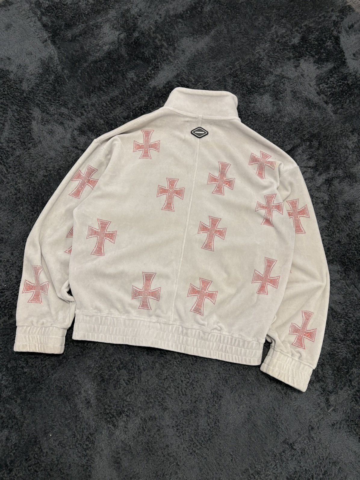 Unknown London Unknown London Y2K Cross Velour Zip Size US S / EU 44-46 / 1 - 2 Thumbnail